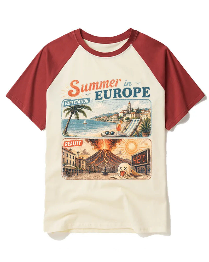 Vintage Sarcastic Vacation Humor Art Tee