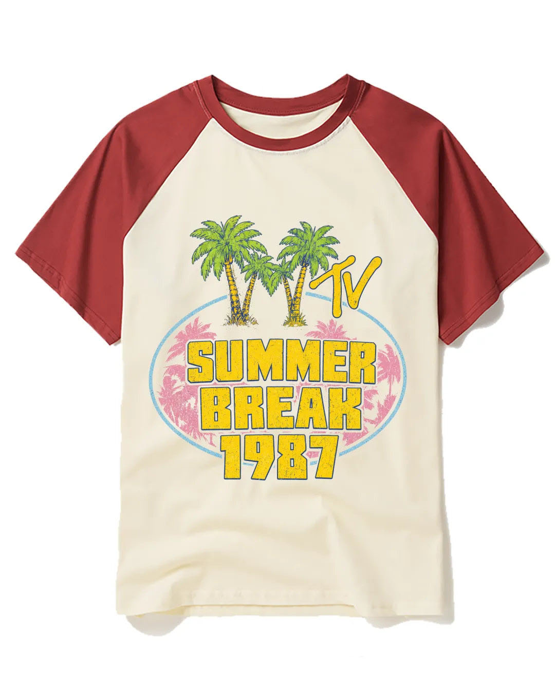 Summer Break 1987 Raglan Baseball T-Shirt