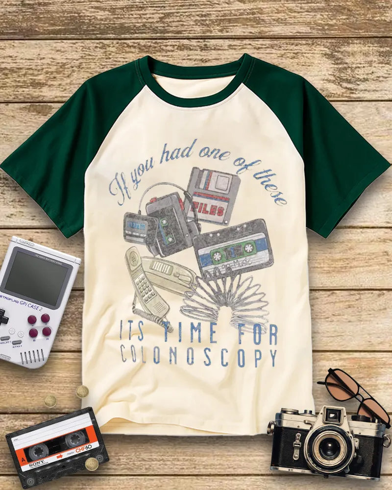 Retro 90s Tech Gadgets Humor Tee