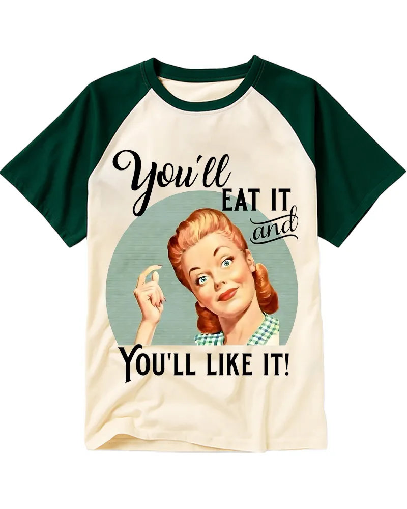 Retro Sassy Housewife Raglan Tee