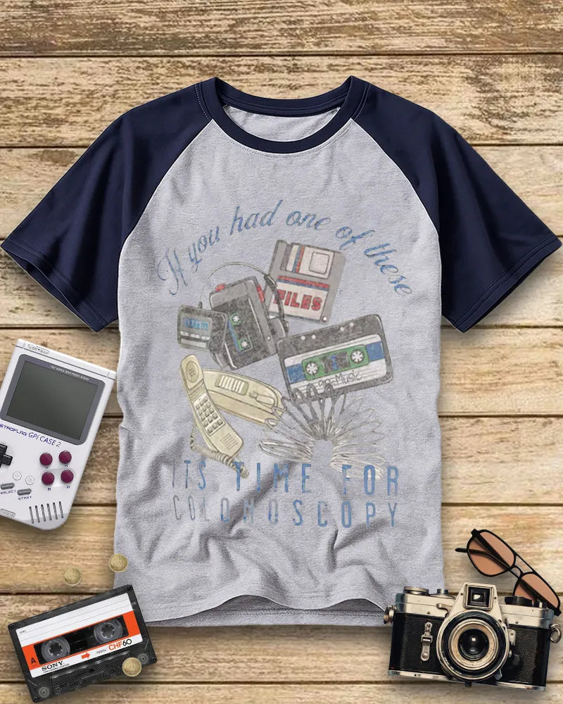 Retro 90s Tech Gadgets Humor Tee