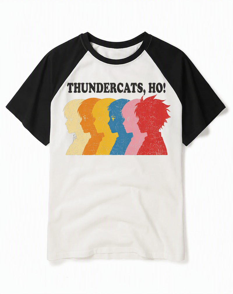 Retro ThunderCats "ThunderCats, Ho!" Silhouette Raglan Tee
