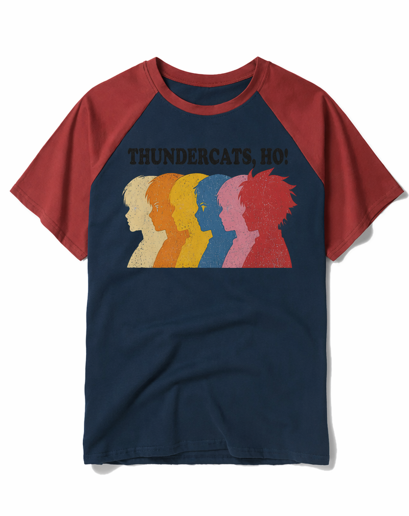 Retro ThunderCats "ThunderCats, Ho!" Silhouette Raglan Tee