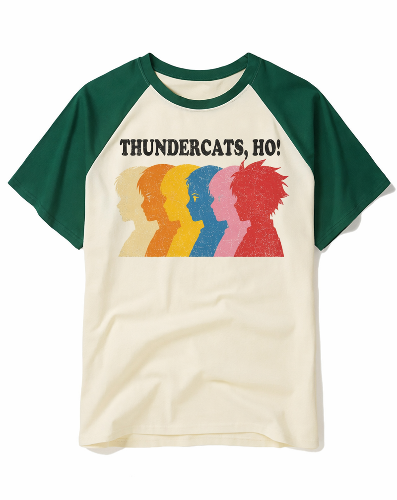 Retro ThunderCats "ThunderCats, Ho!" Silhouette Raglan Tee