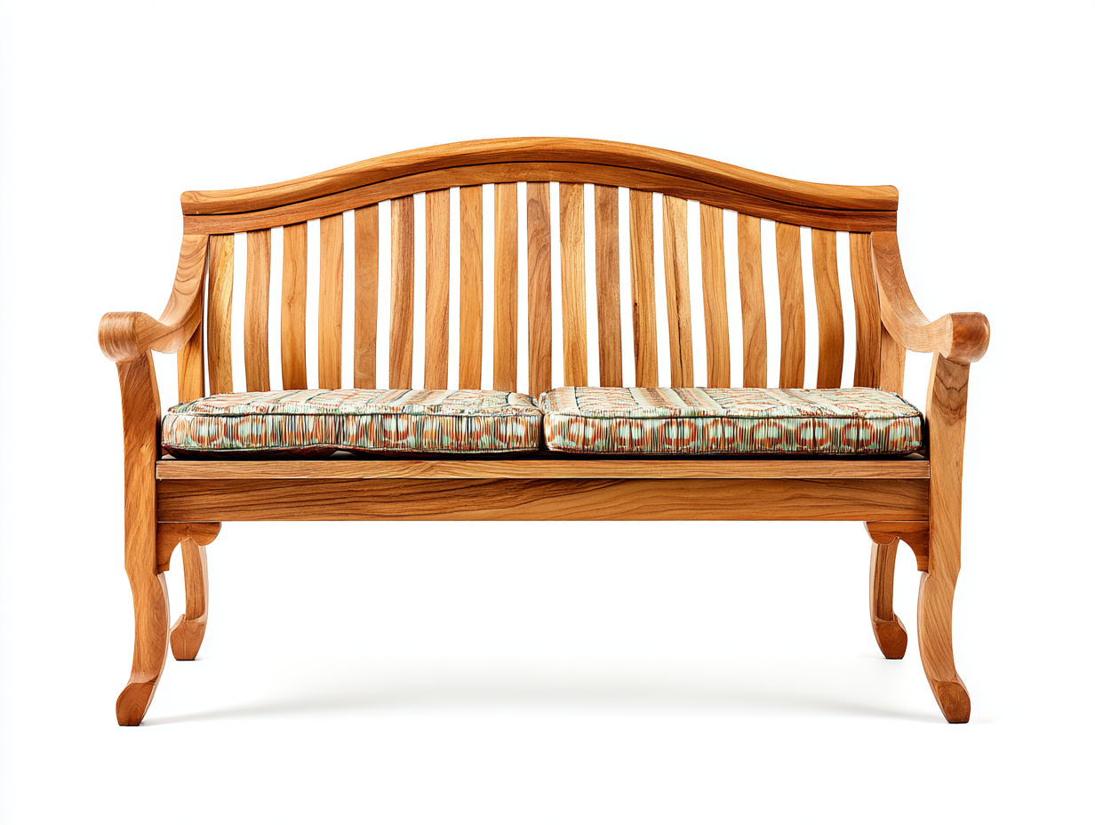 Bancos de jardín madera maciza 135x62x92 cm natural diseño clásico-Macorzidecor