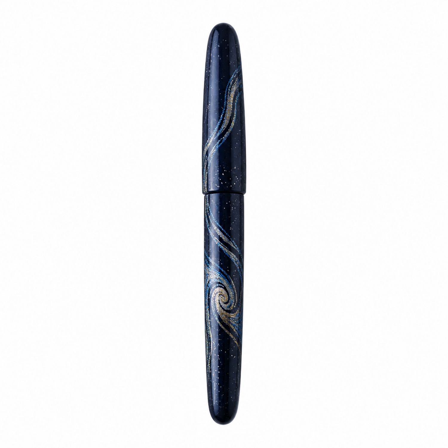 Füllfederhalter mit Galaxie-Design in Blau und Gold-Velverohome
