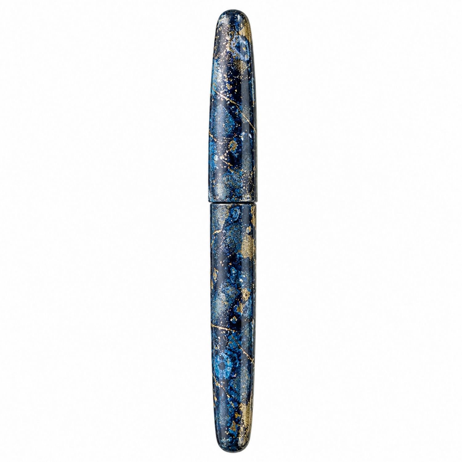 Füllfederhalter mit blau-goldener Lackierung-Velverohome