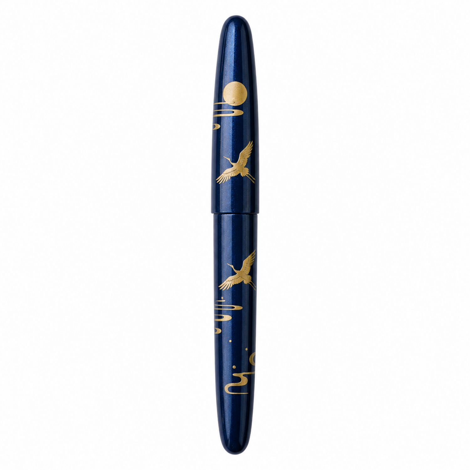 Eleganter Füllfederhalter mit Goldverzierungen - Blau/Gold-Velverohome
