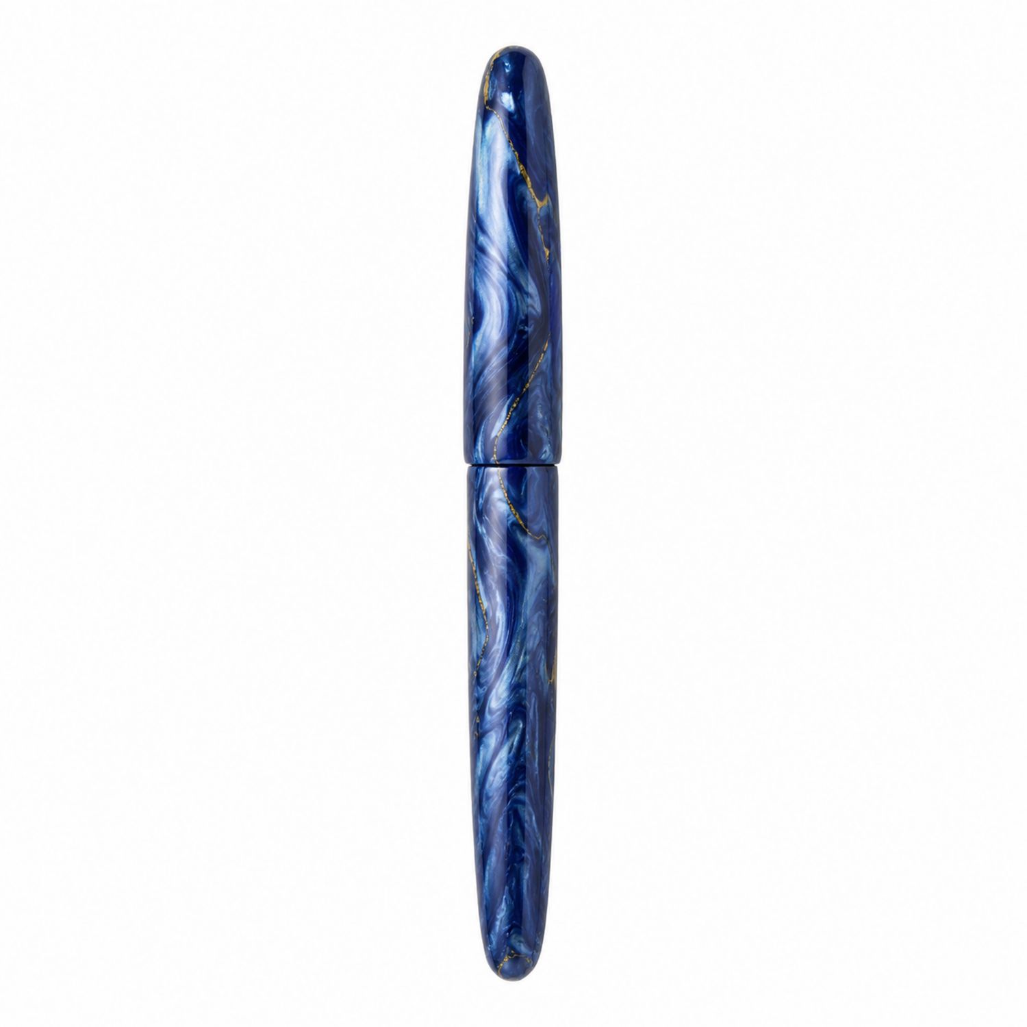 Eleganter Füllfederhalter Marmoriert Blau-Velverohome
