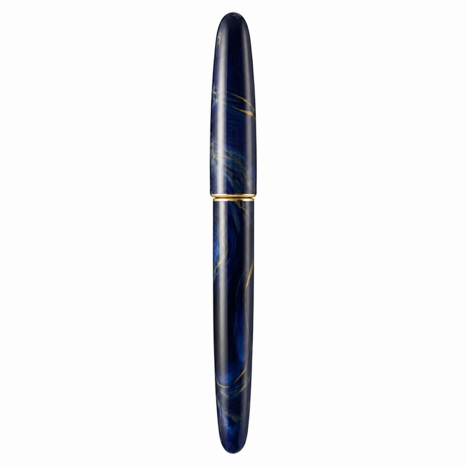 Eleganter Füllfederhalter in Blau mit Marmoroptik-Velverohome