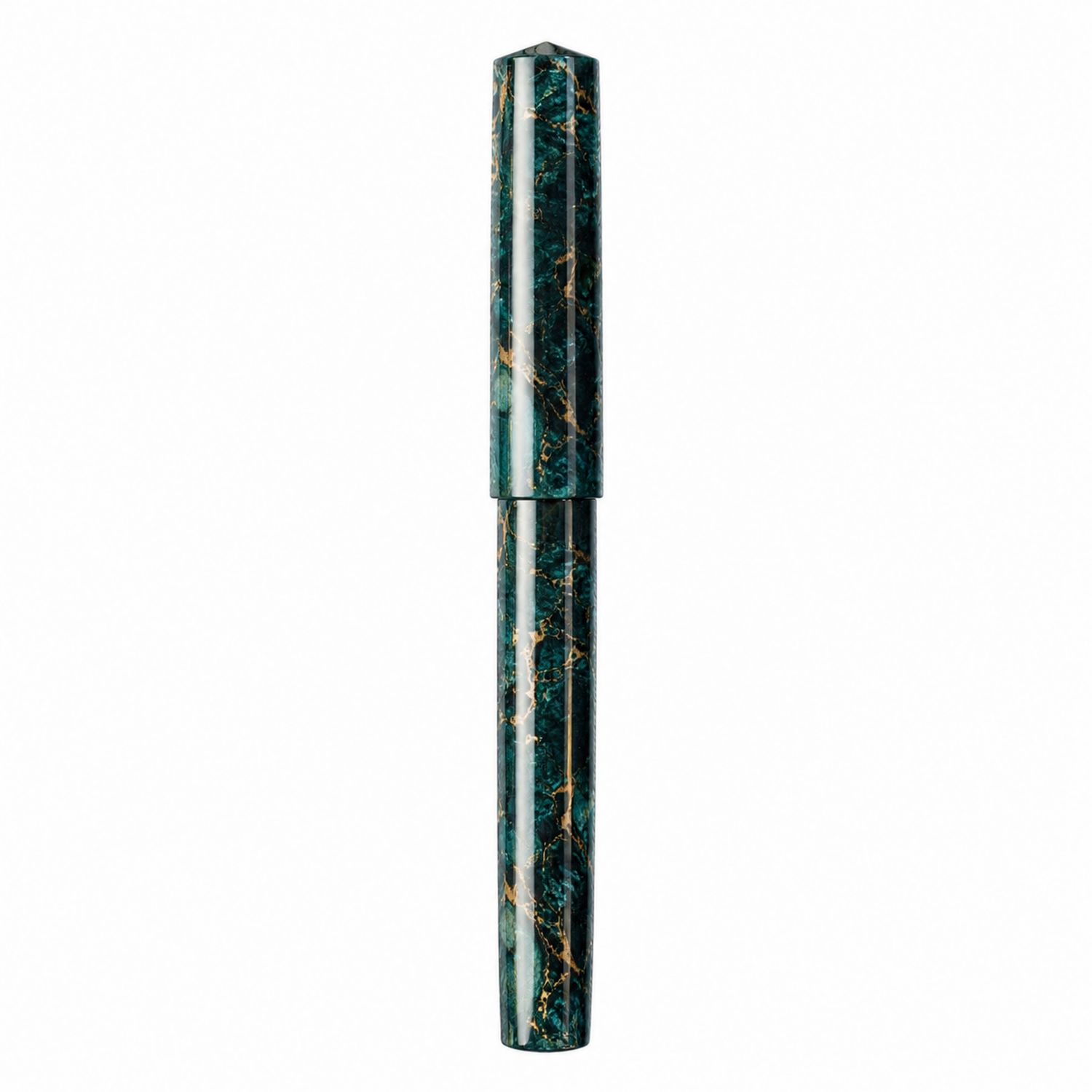 Füllfederhalter mit geometrischem Muster in Blau-Grün-Velverohome