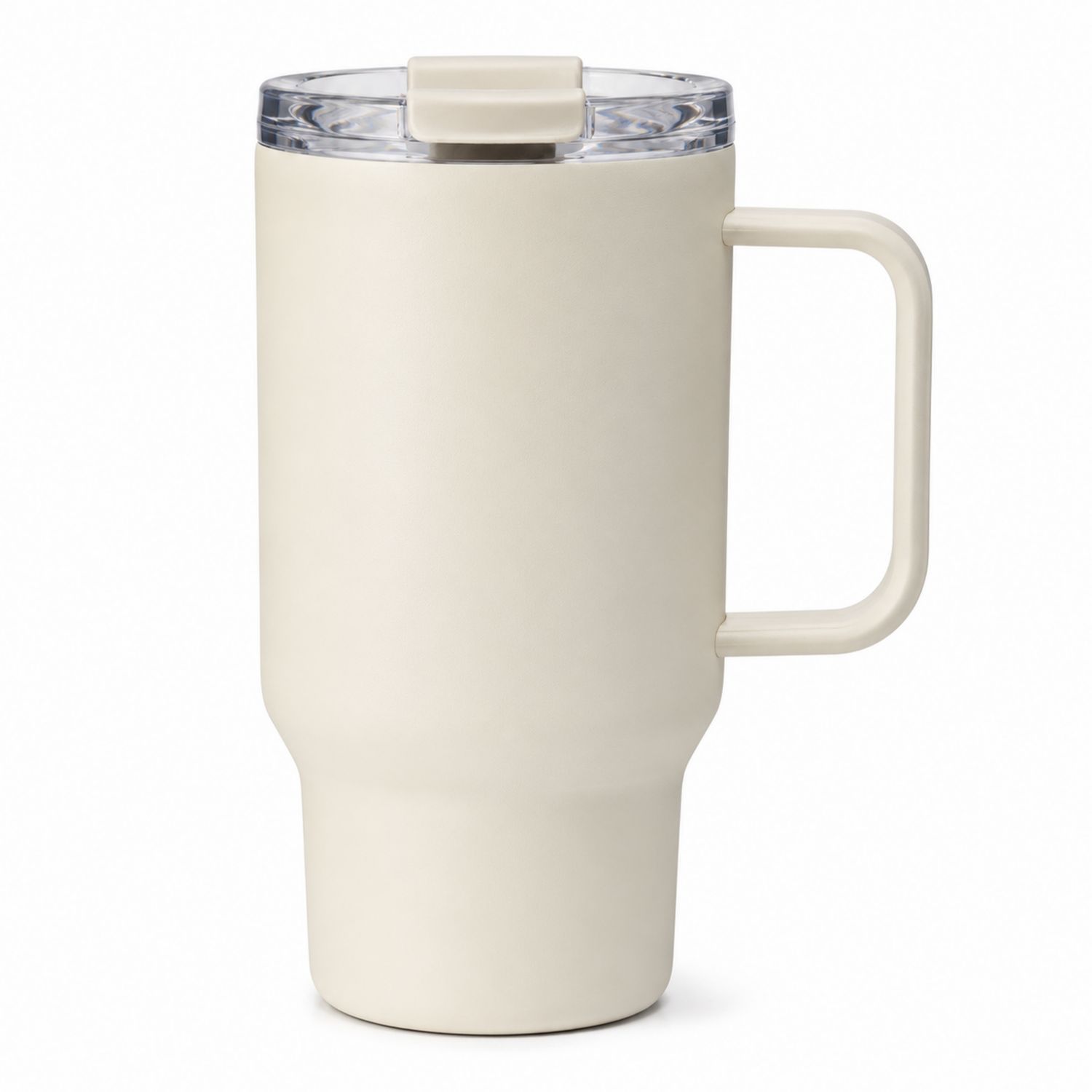 Tasse de voyage isotherme crème avec couvercle 450 ml
