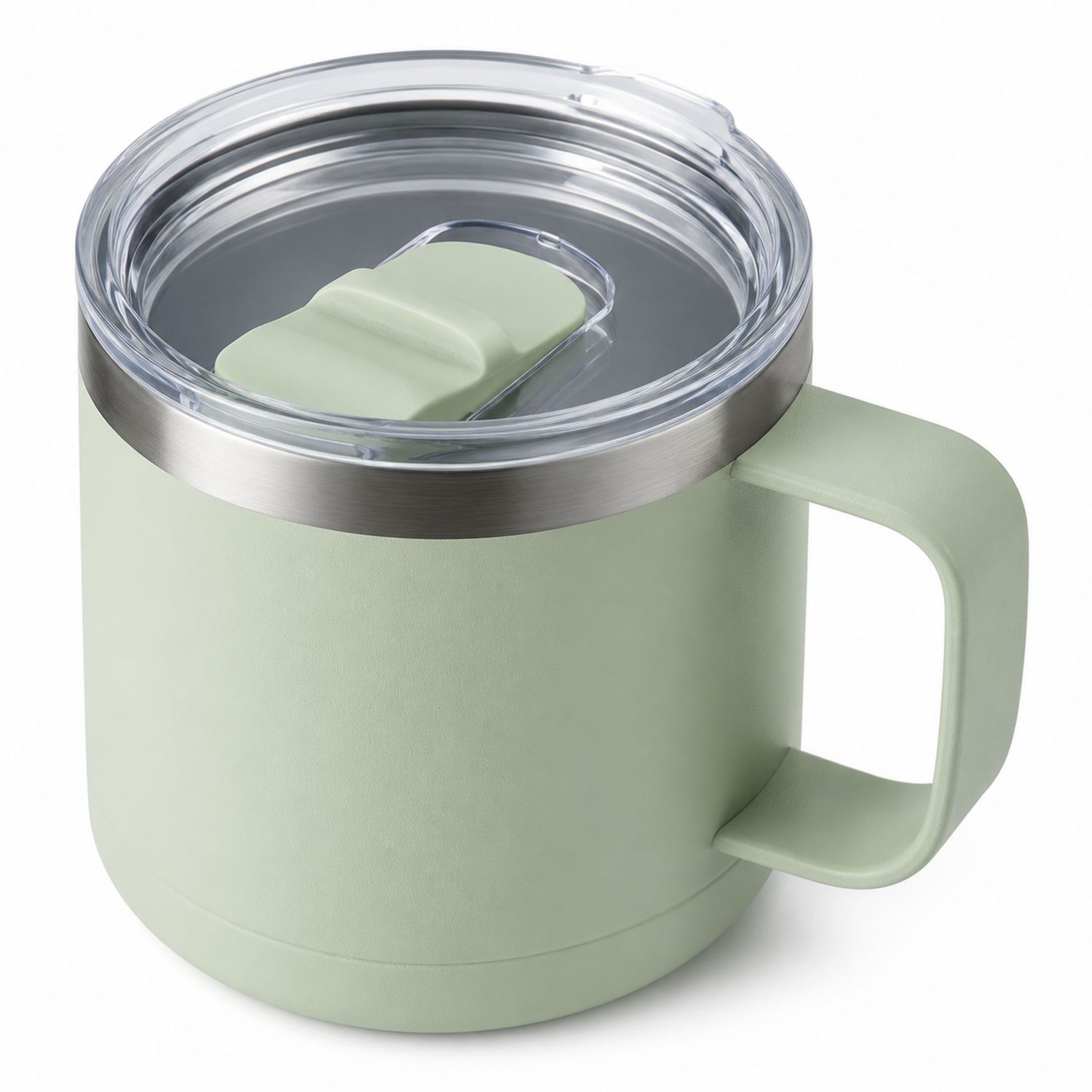 Tasse isotherme verte avec couvercle hermétique 350ml