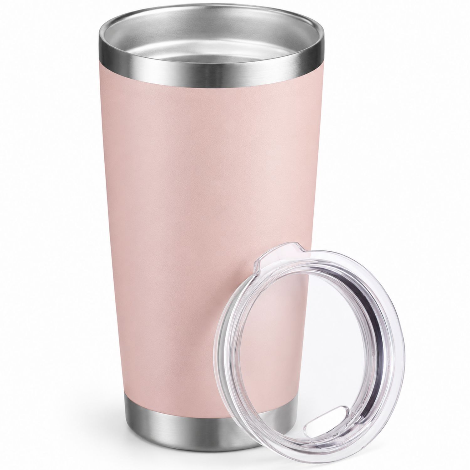 Gobelet Isotherme Rose avec Couvercle Étanche 500ml