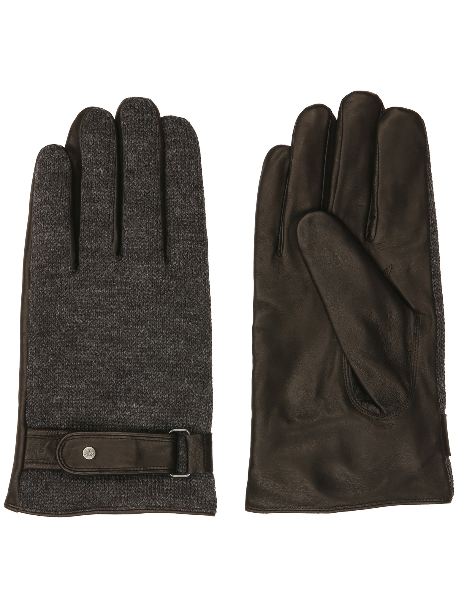 Knit & Leather Gloves