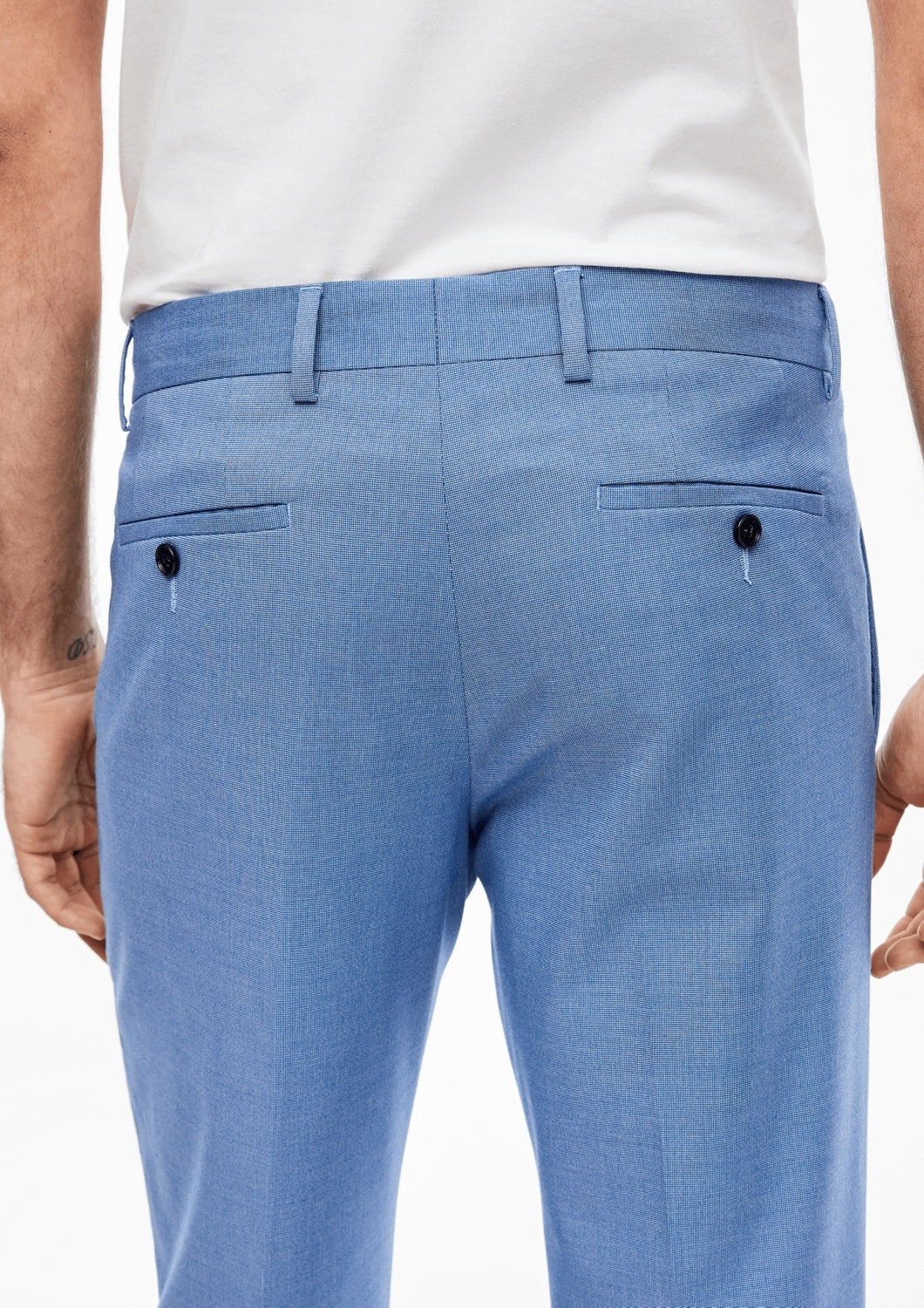 Hose lang, blue dots