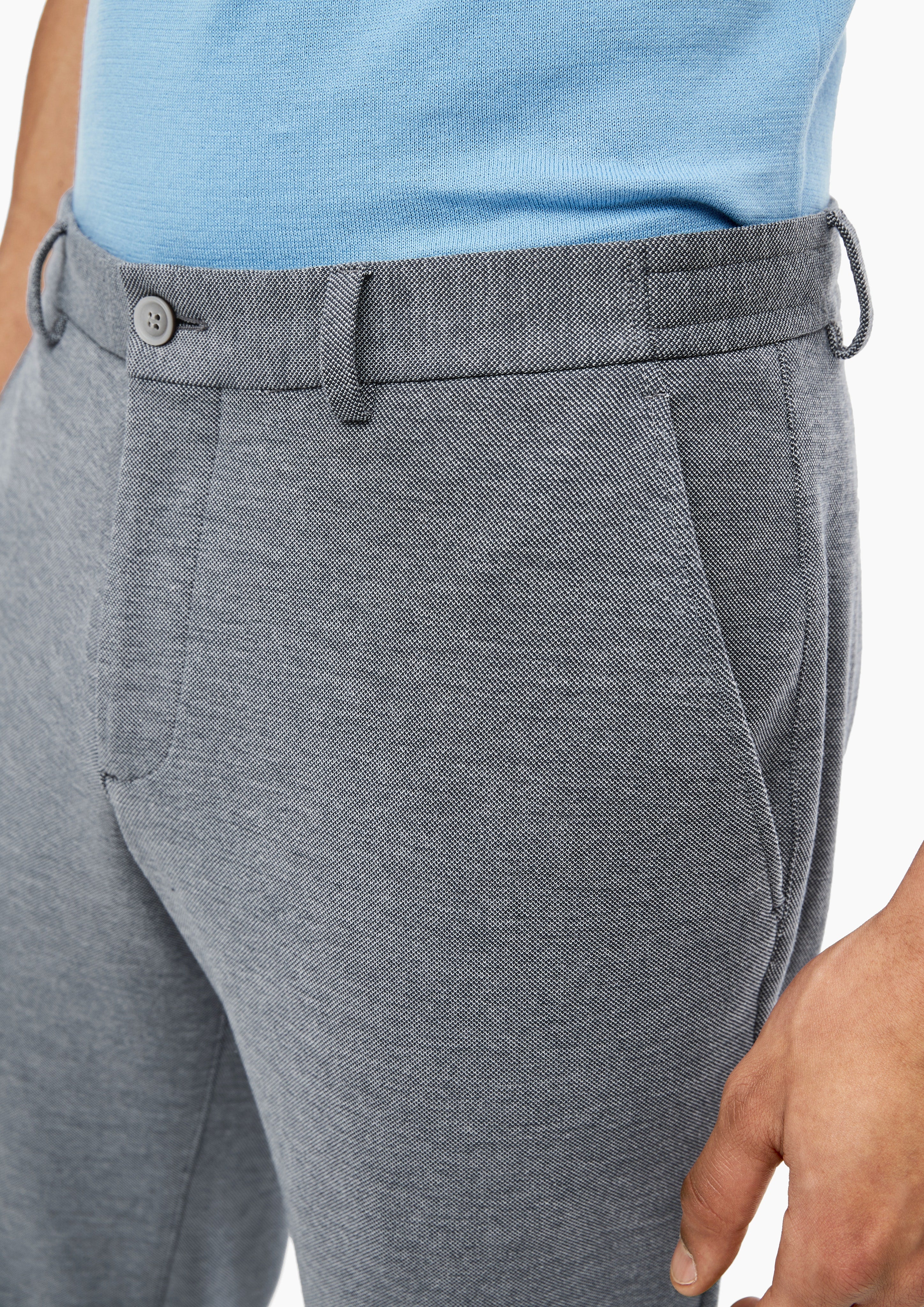 Hose lang, blue melan