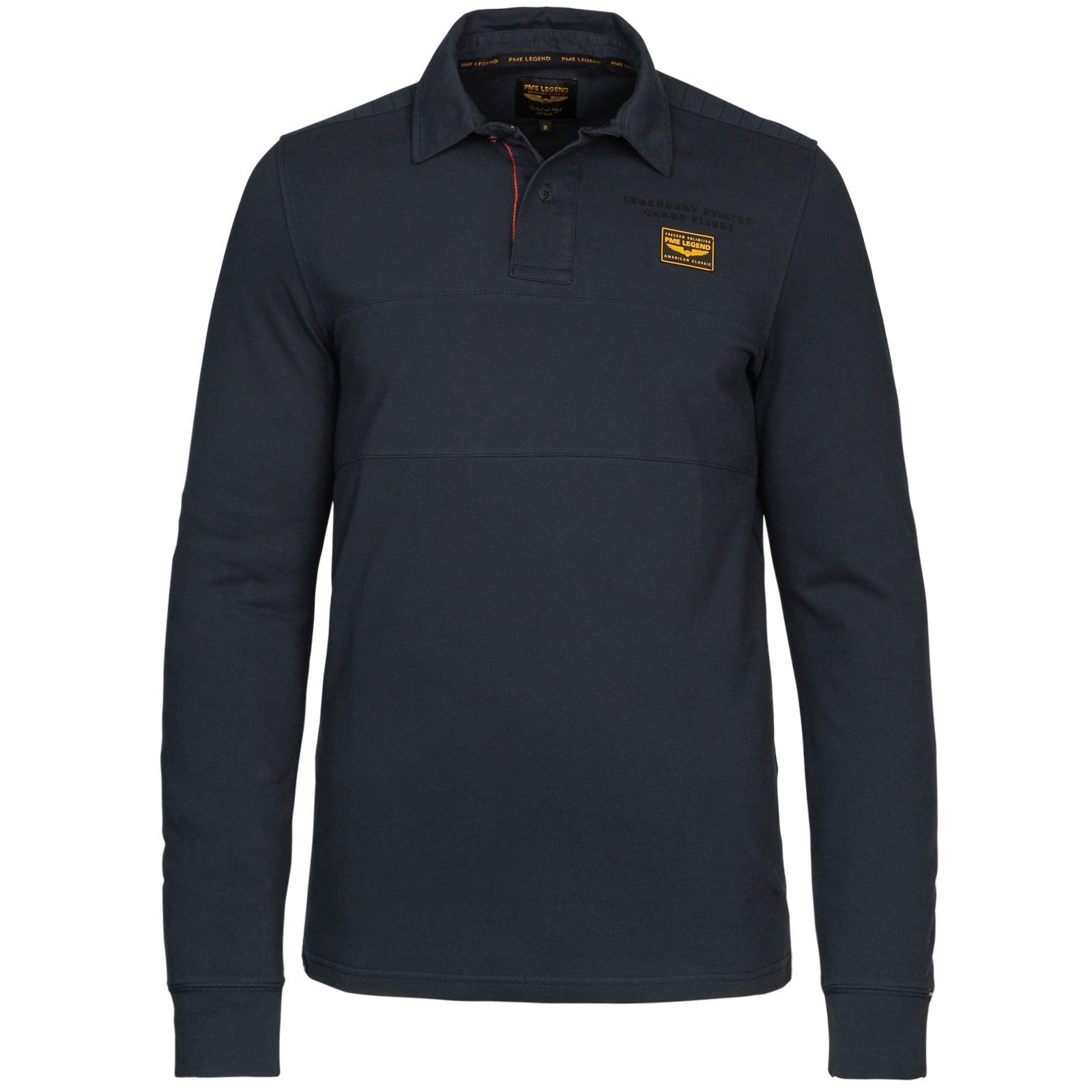 Long Sleeve Polo Pique Stretch