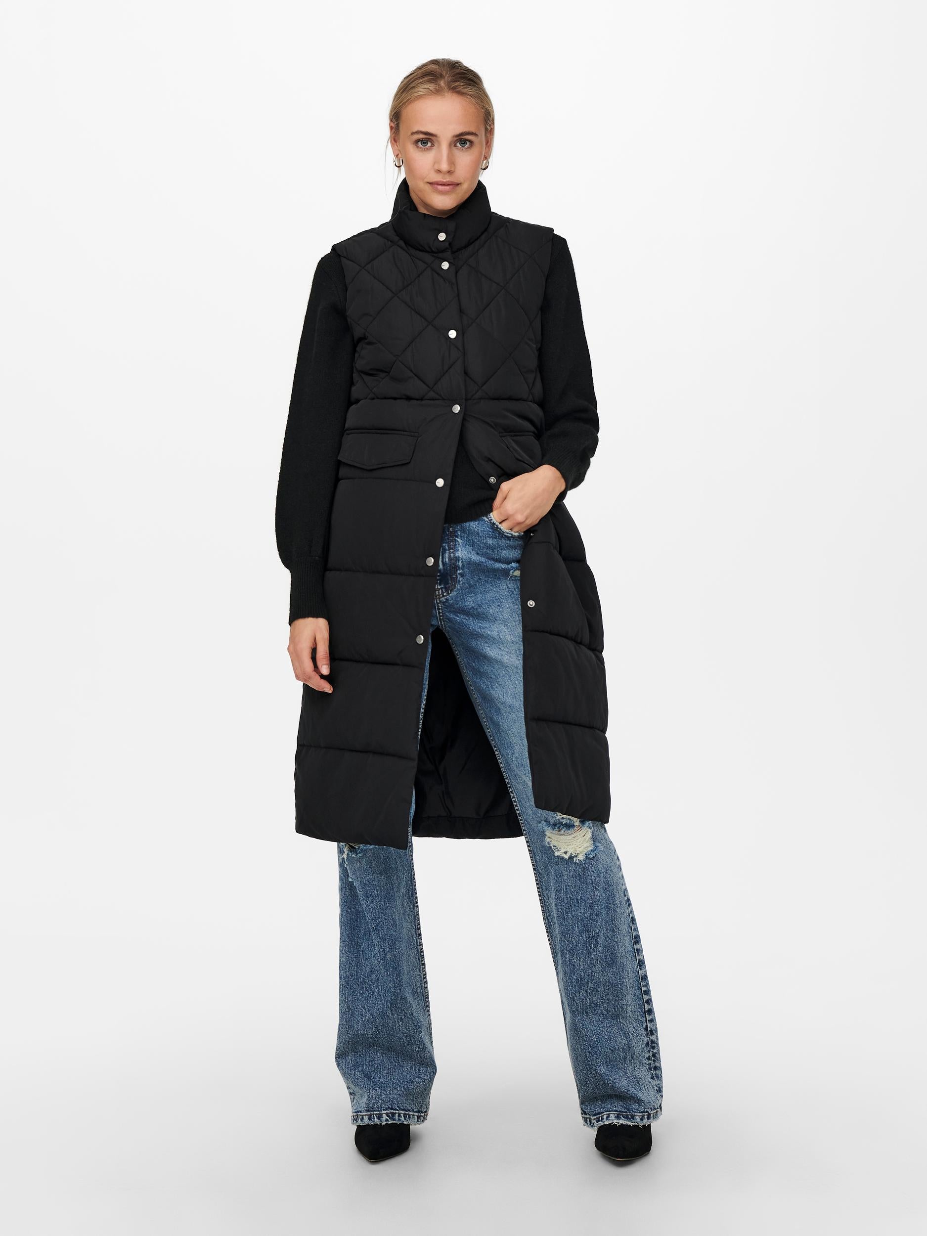 ONLSTACY QUILTED LONG WAISTCOAT OTW NOOS