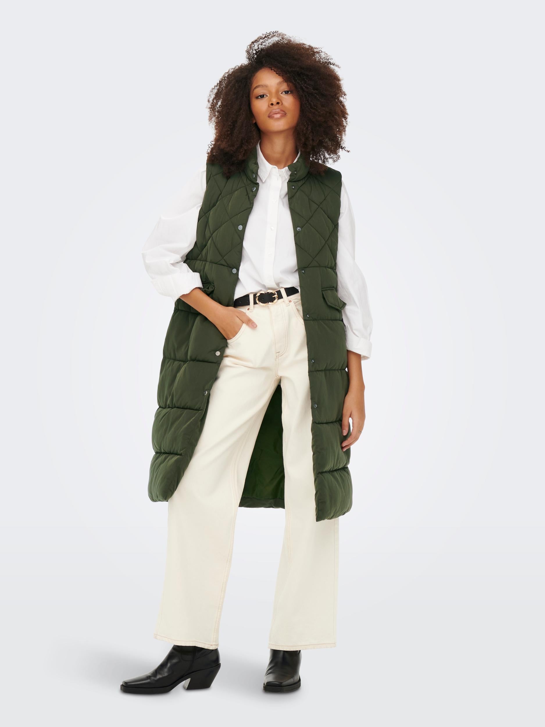 ONLSTACY QUILTED LONG WAISTCOAT OTW NOOS