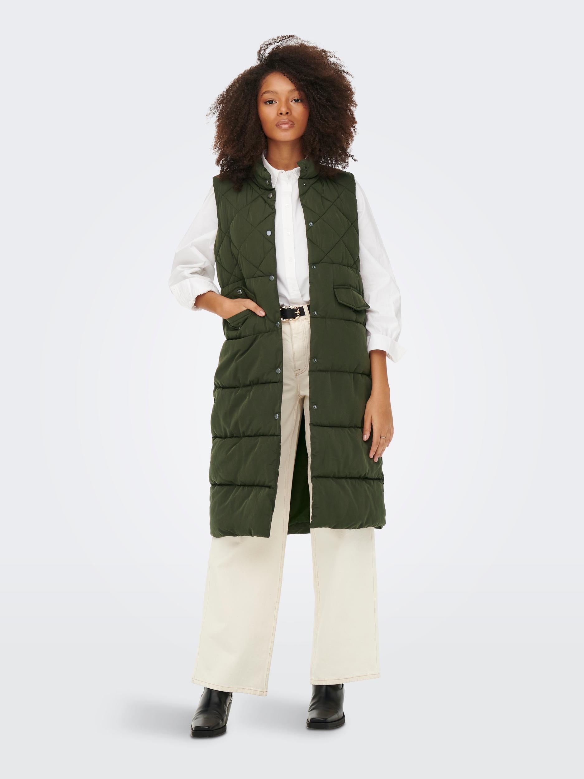 ONLSTACY QUILTED LONG WAISTCOAT OTW NOOS