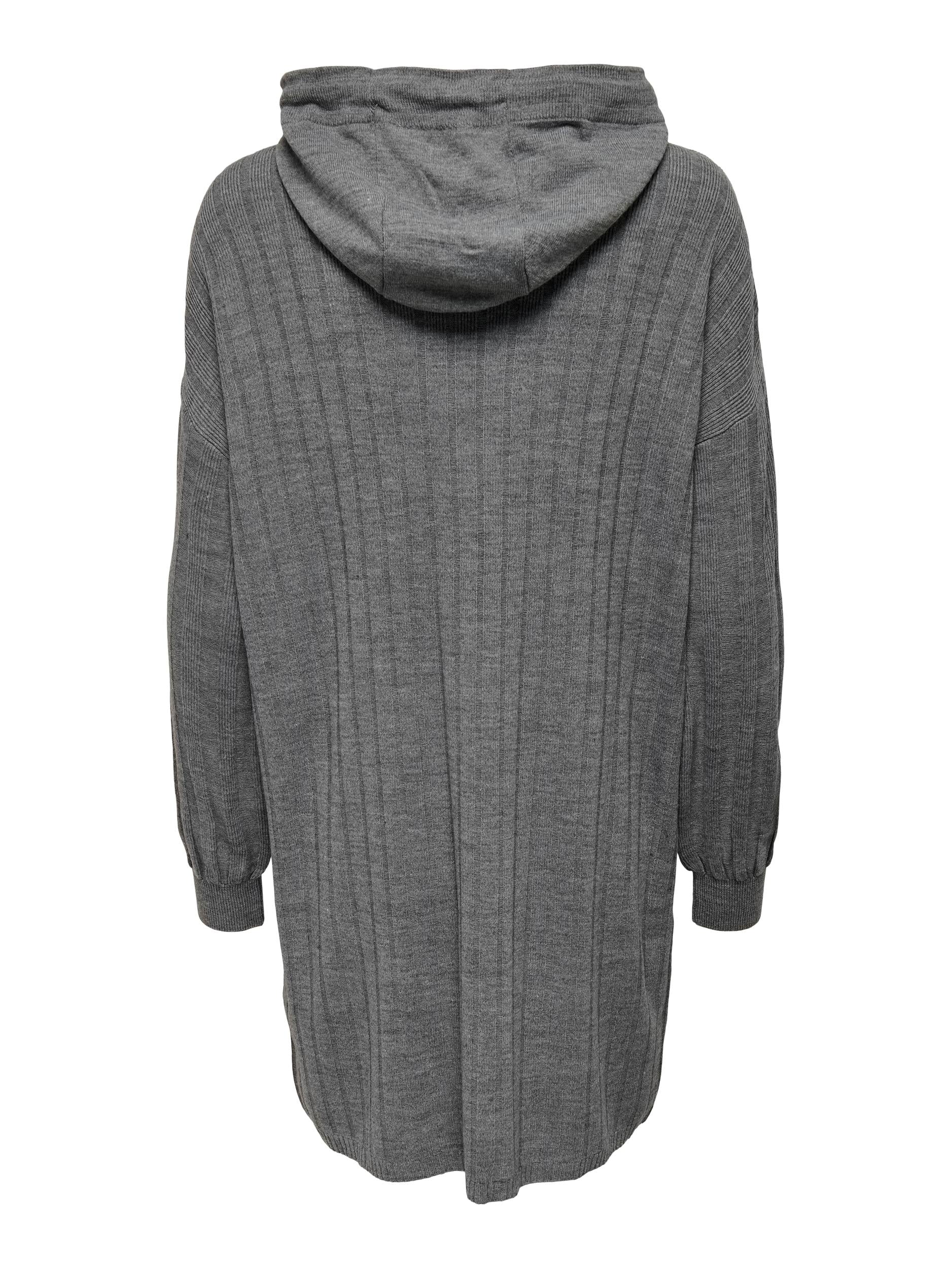 ONLCAREY L/S LONG HOOD DRESS KNT