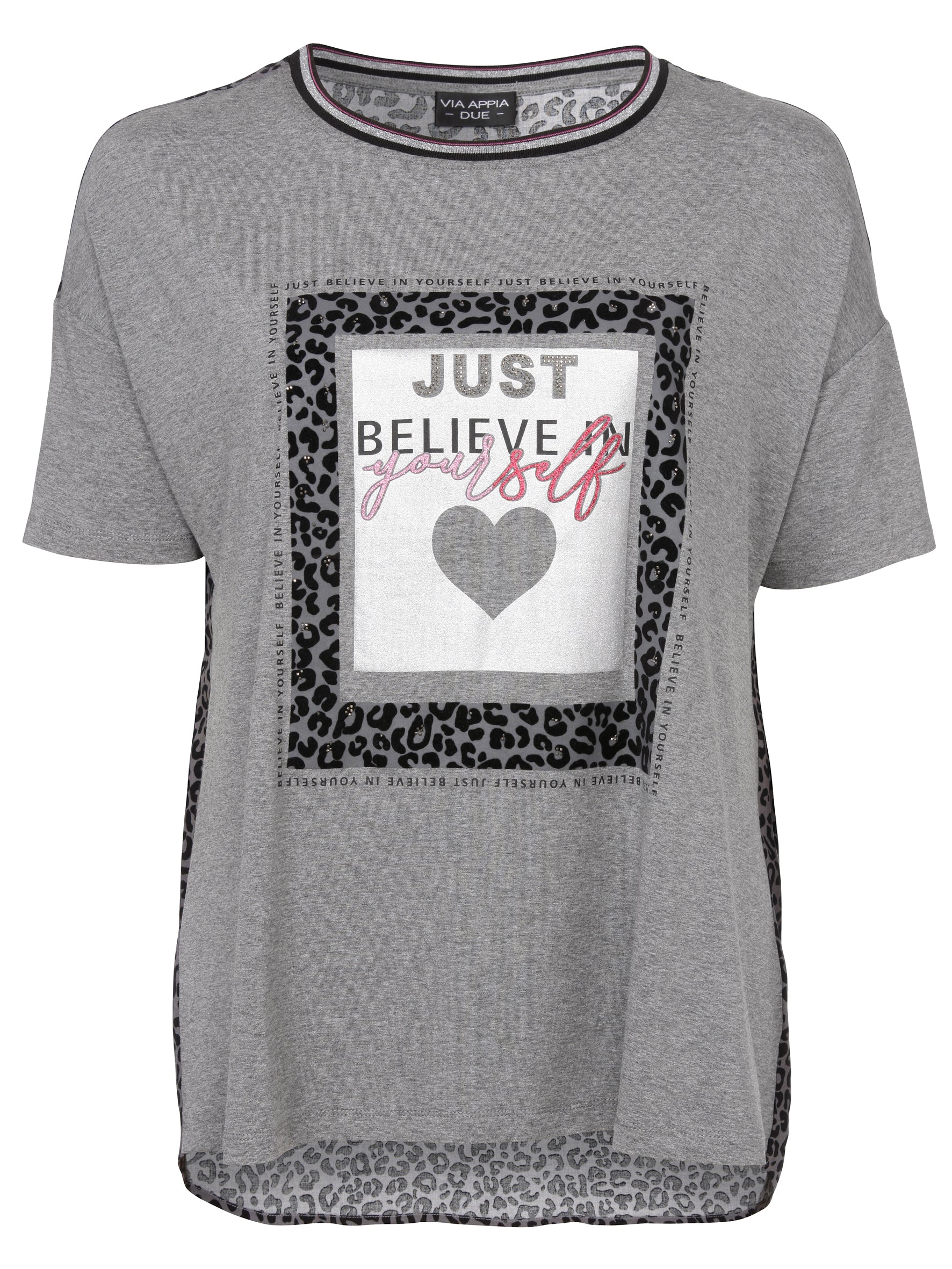 Bluse Rundhals 1/2 Arm Druck Motiv