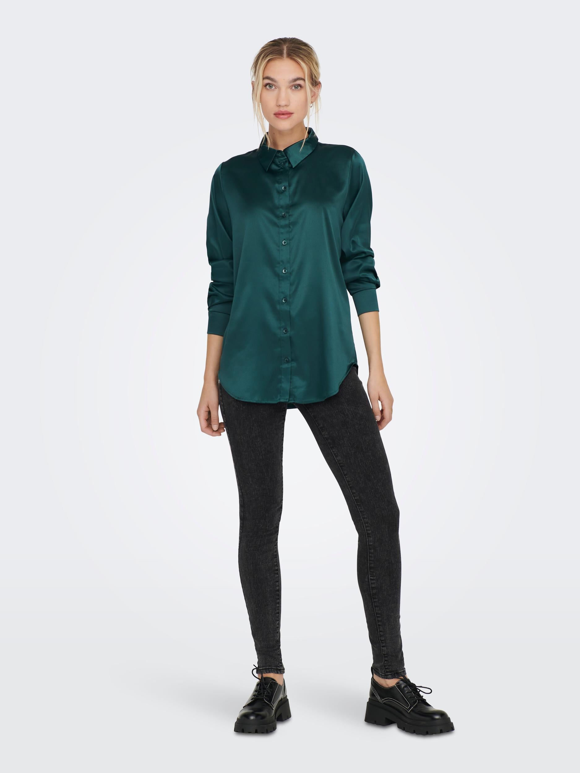 ONLVICTORIA LS LOOSE SATIN SHIRT NOOSWVN