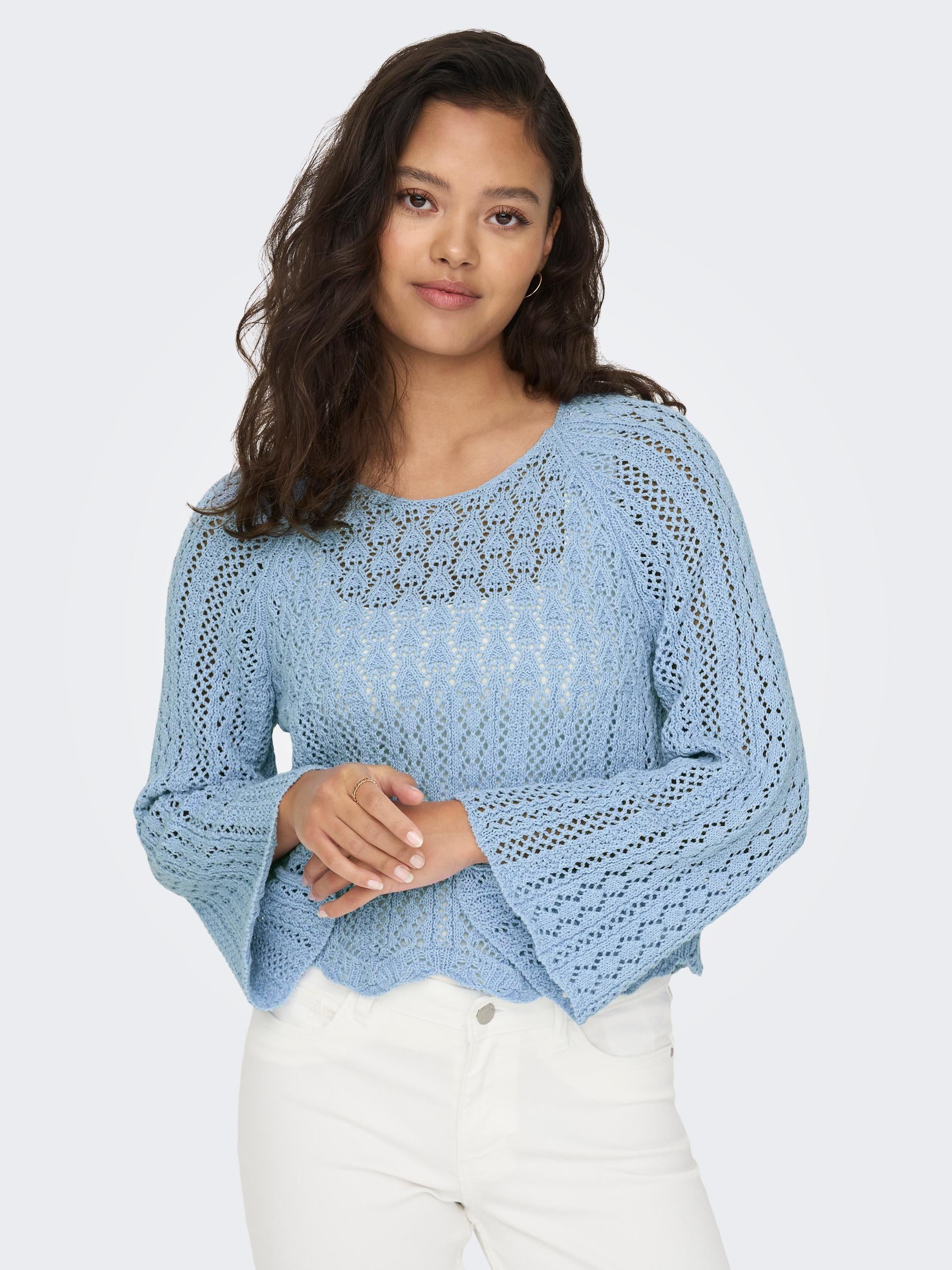 ONLNOLA LIFE  3/4 PULLOVER KNT NOOS