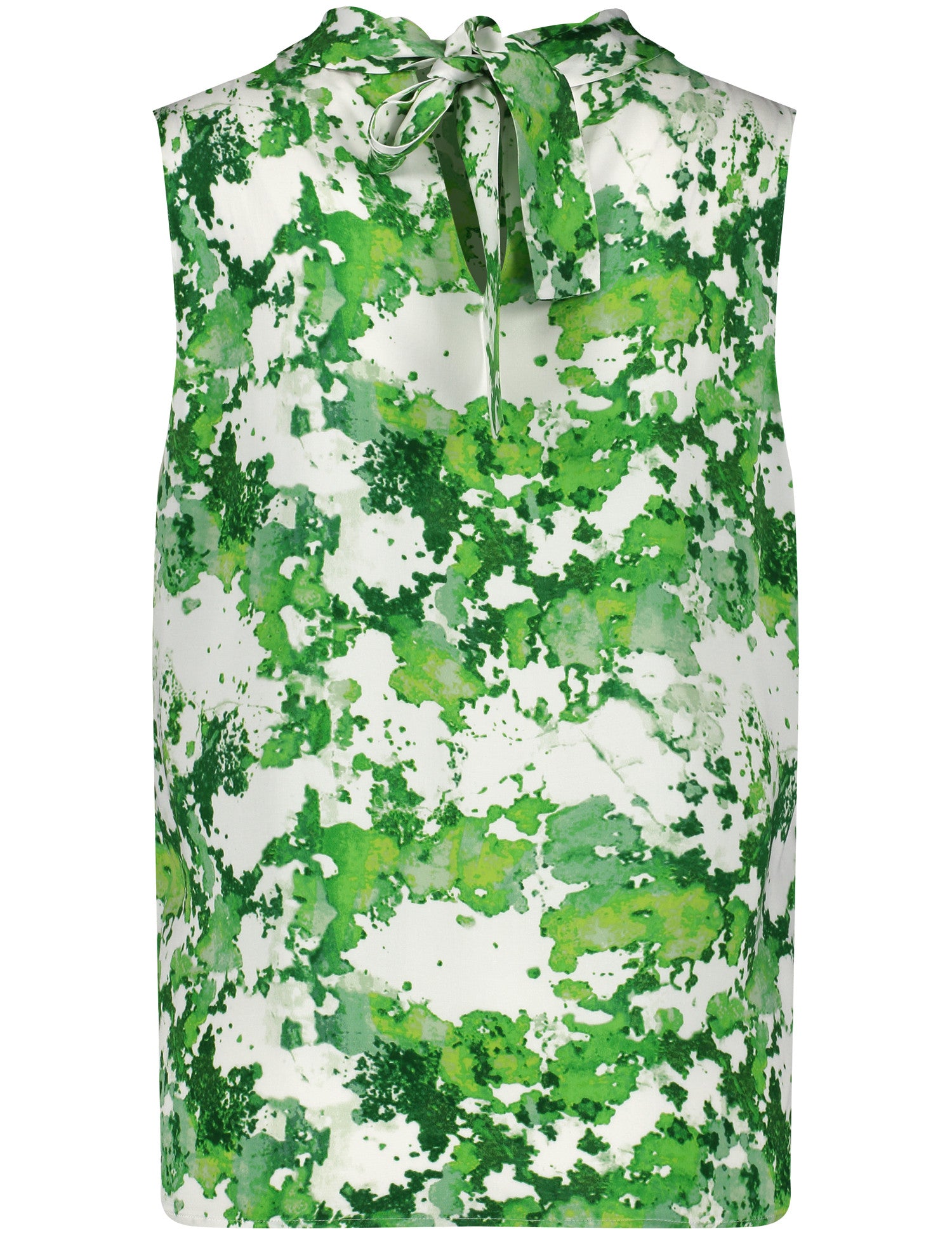 Ärmellose Bluse mit Print