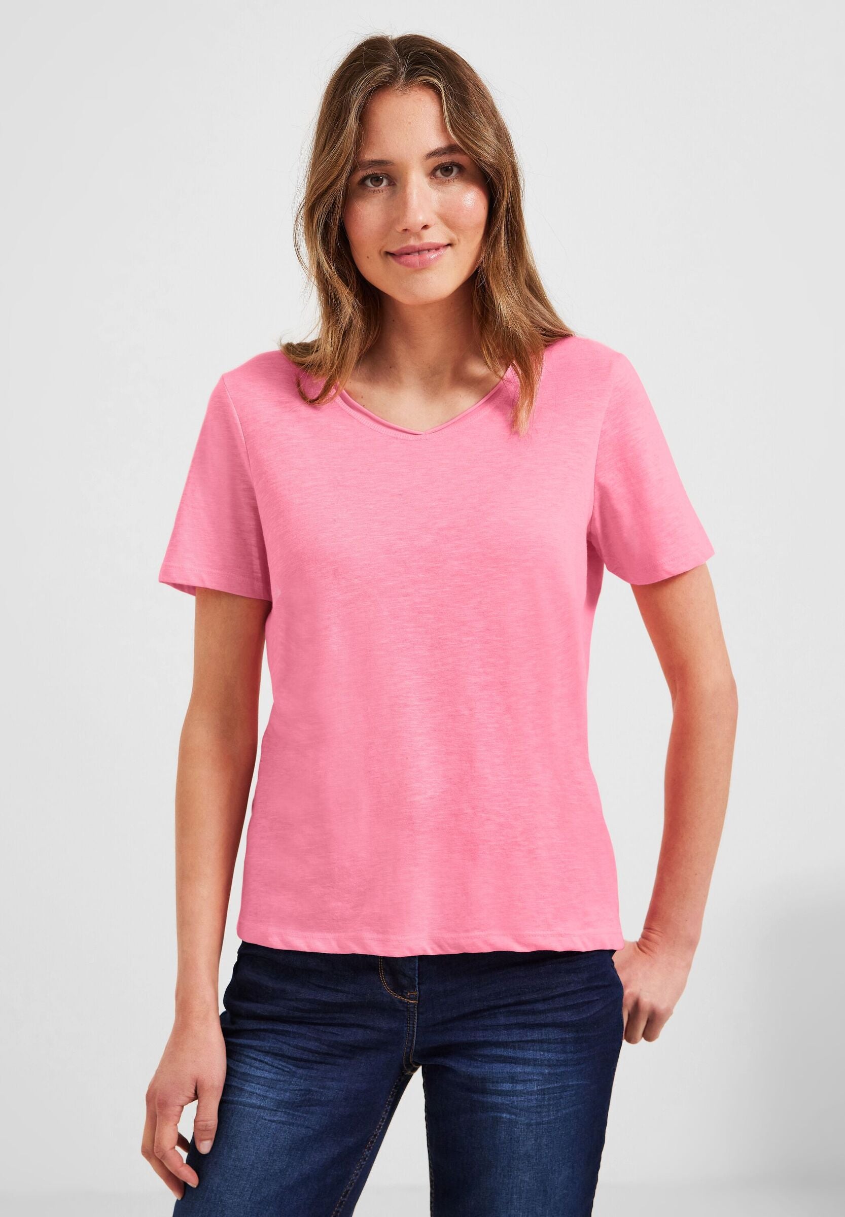 Basic T-Shirt in Unifarbe