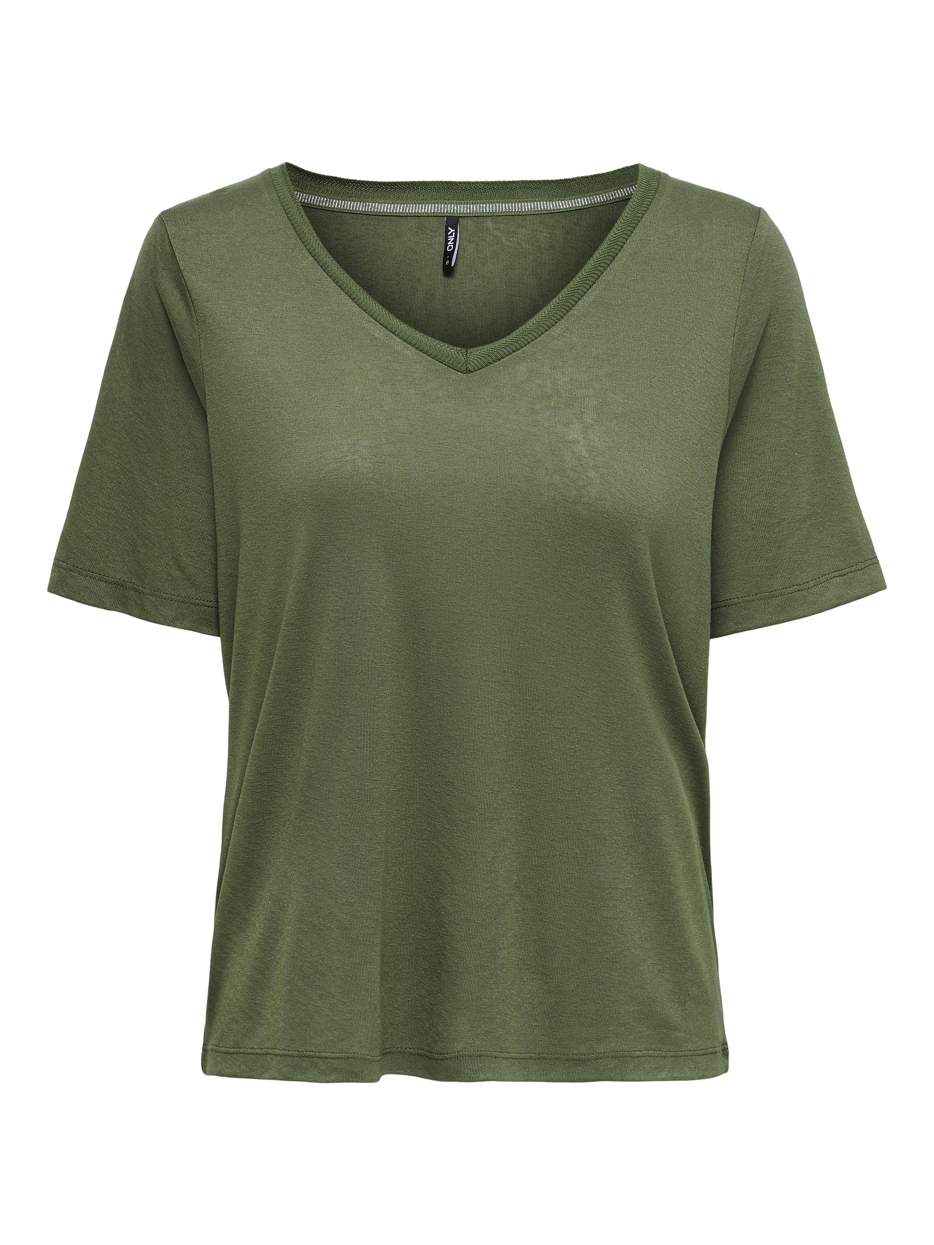 ONLELISE S/S V-NECK TOP JRS NOOS