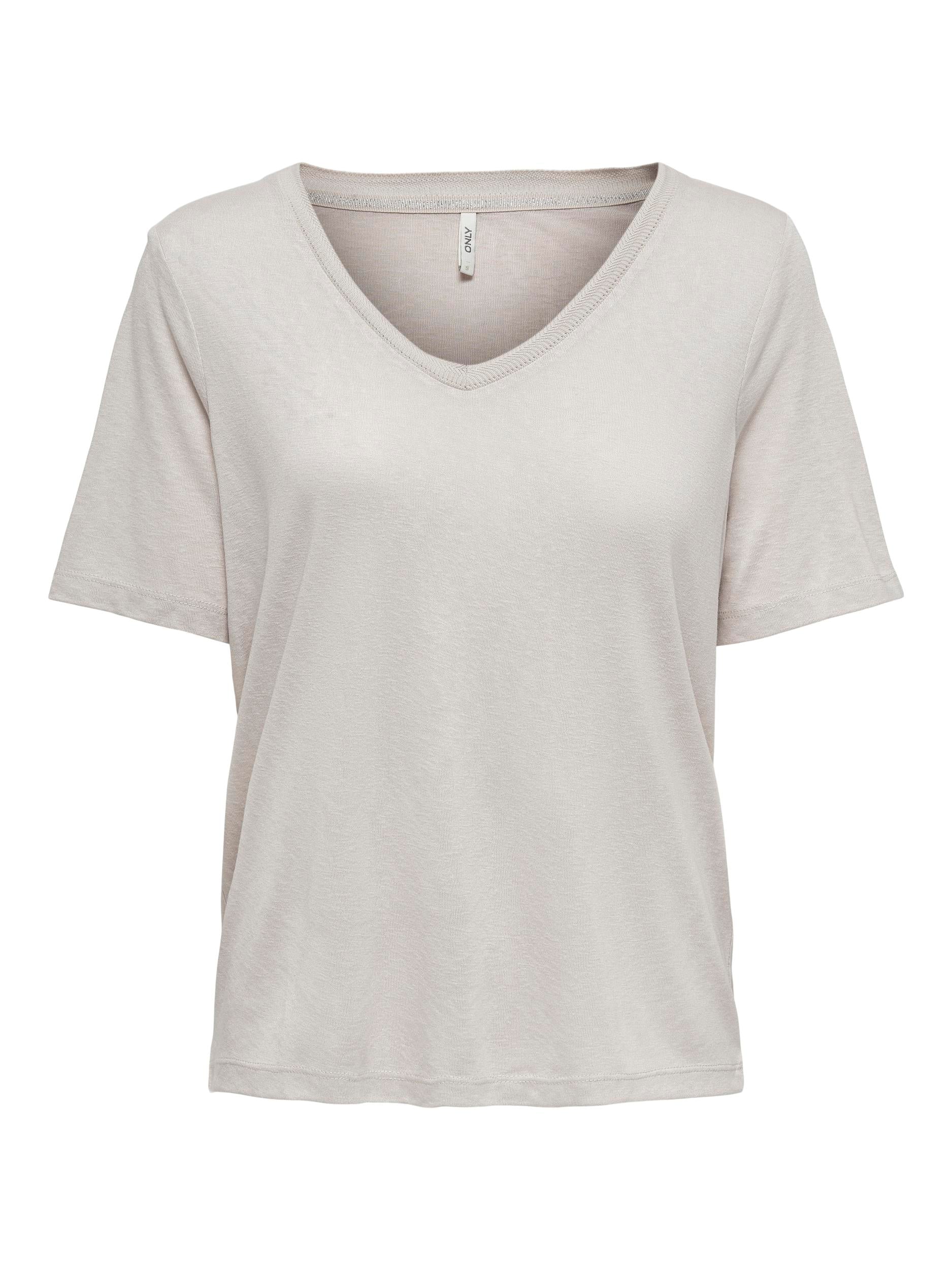 ONLELISE S/S V-NECK TOP JRS NOOS