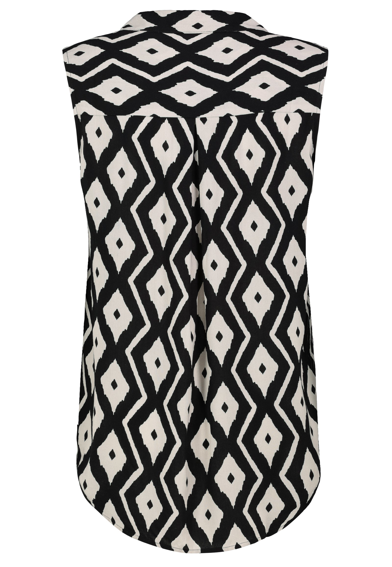 DOB Bluse, Rundhals mit Umlegekrage, ethno: dark blue
