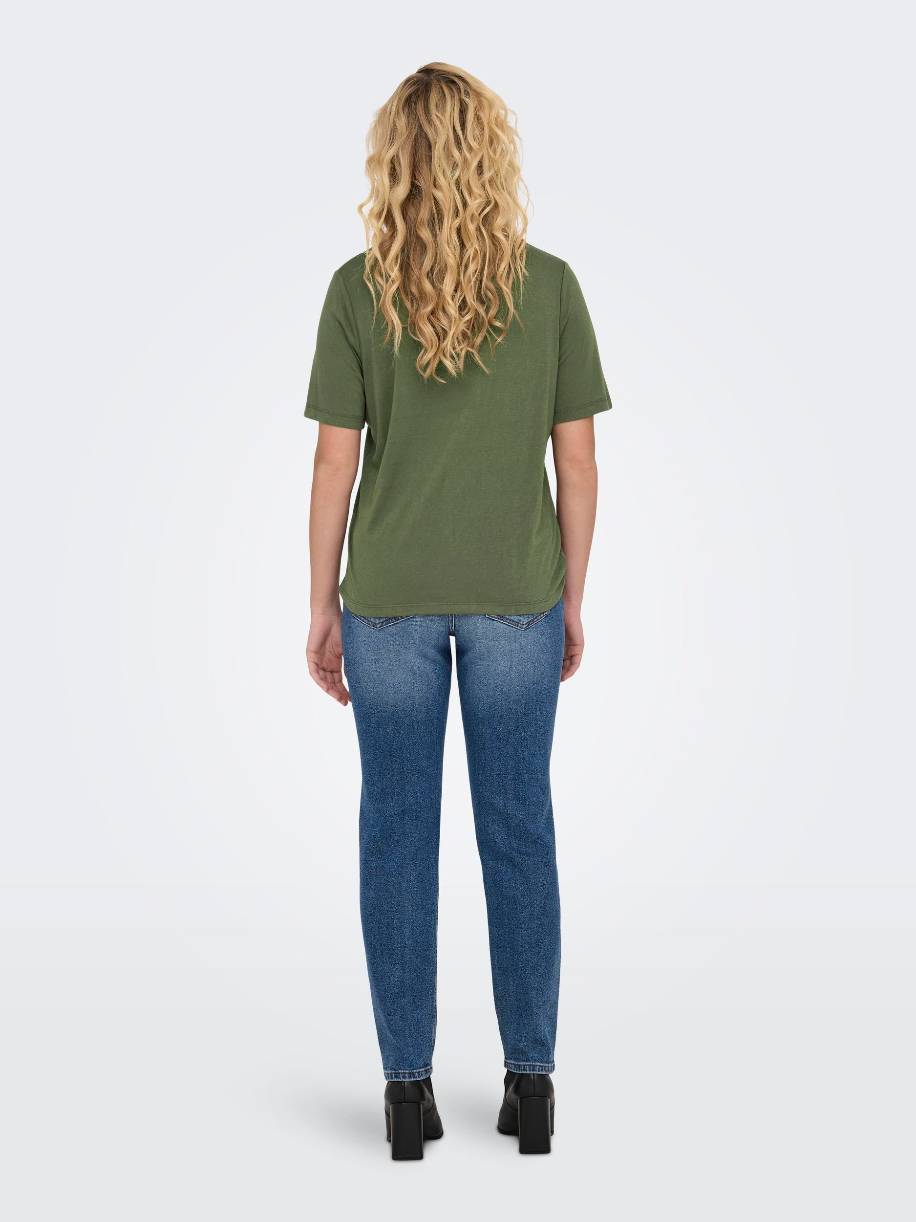 ONLELISE S/S V-NECK TOP JRS NOOS