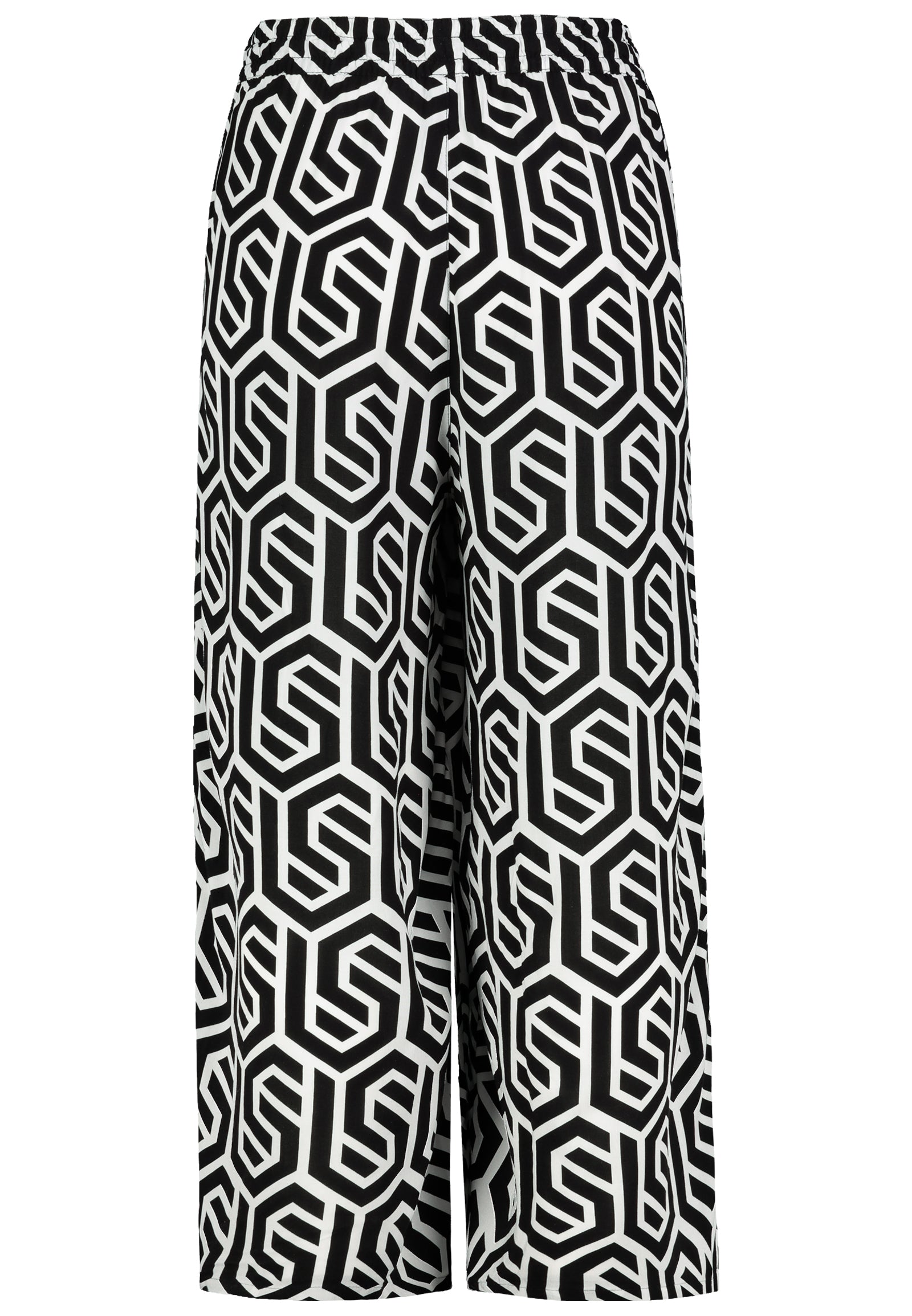 DOB Hose,weites Bein Style,, graphics: scarlet ibis orange-ivory