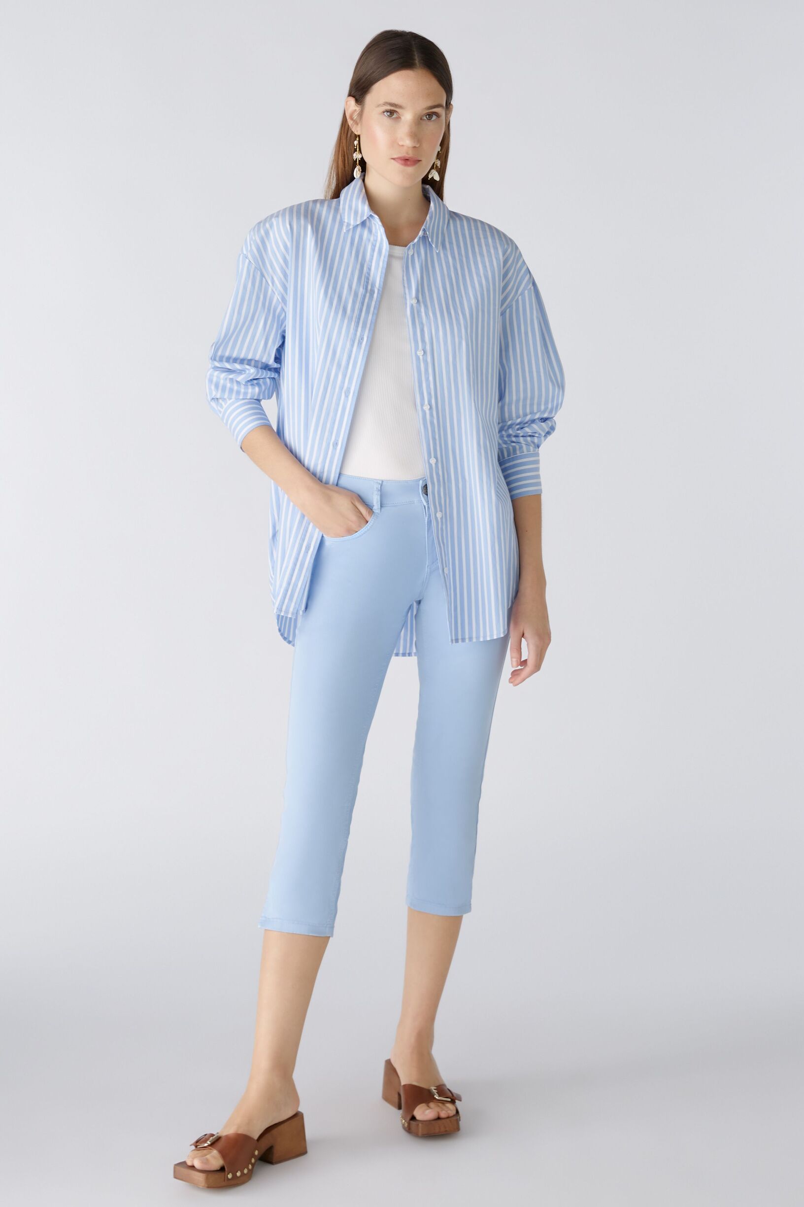 Longbluse 100% Baumwolle