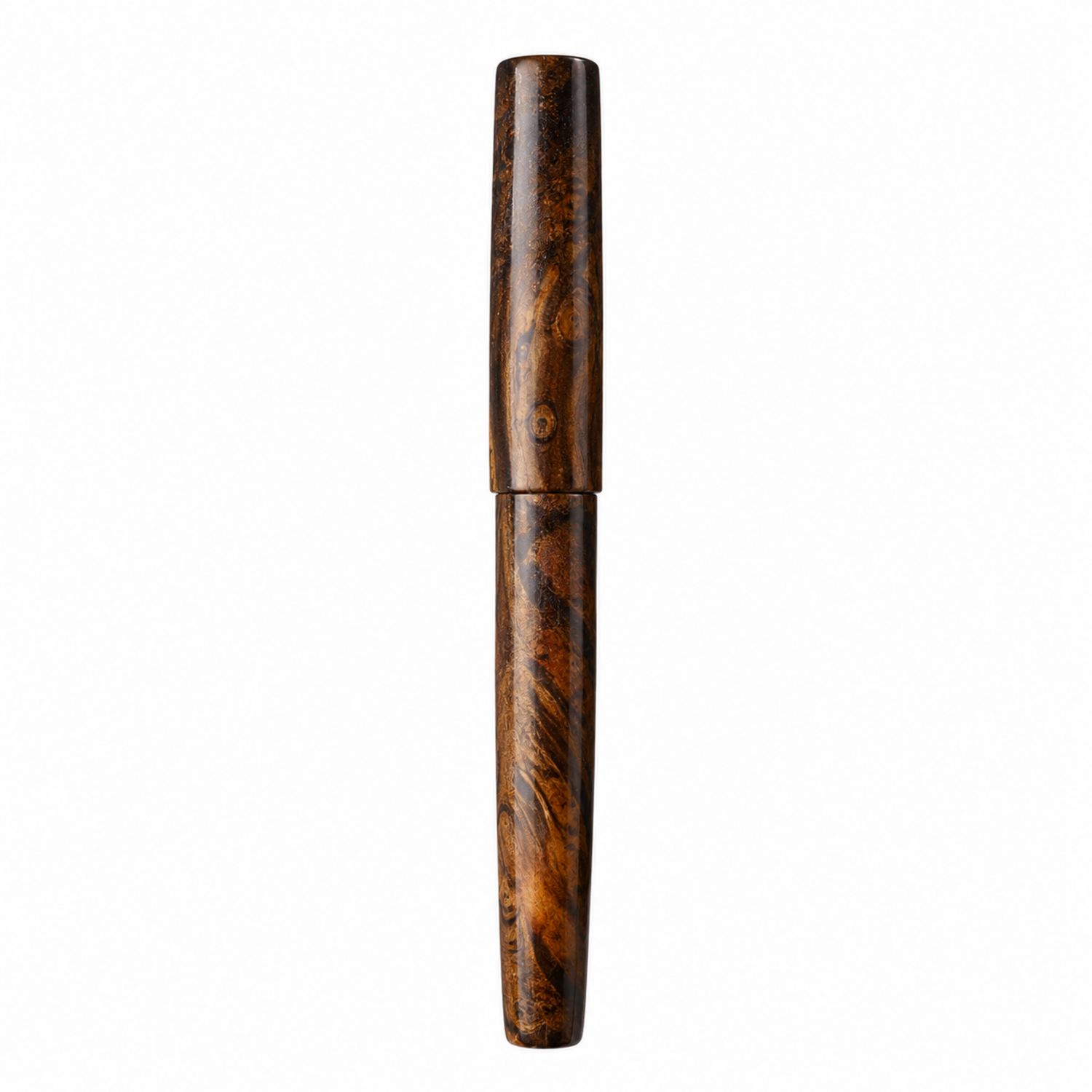 Stylo Plume en Bois Naturel Marron