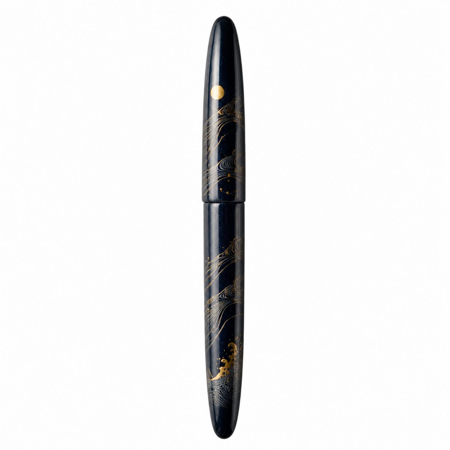 Stylo Plume Artistique Laqué Noir et Or