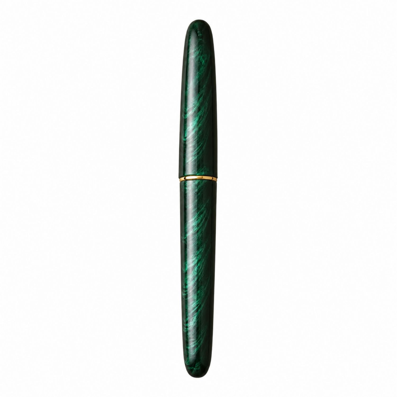 Stylo-plume vert marbré élégant