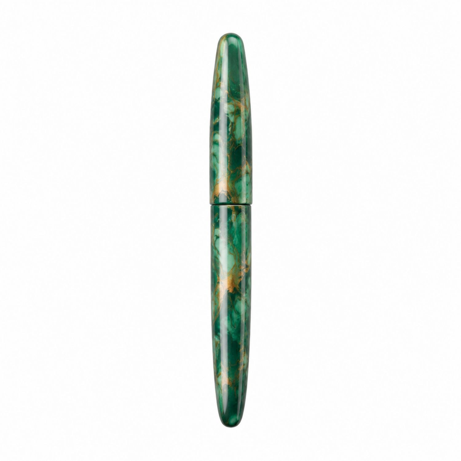 Stylo Plume Vert Marbré avec Finition Élégante