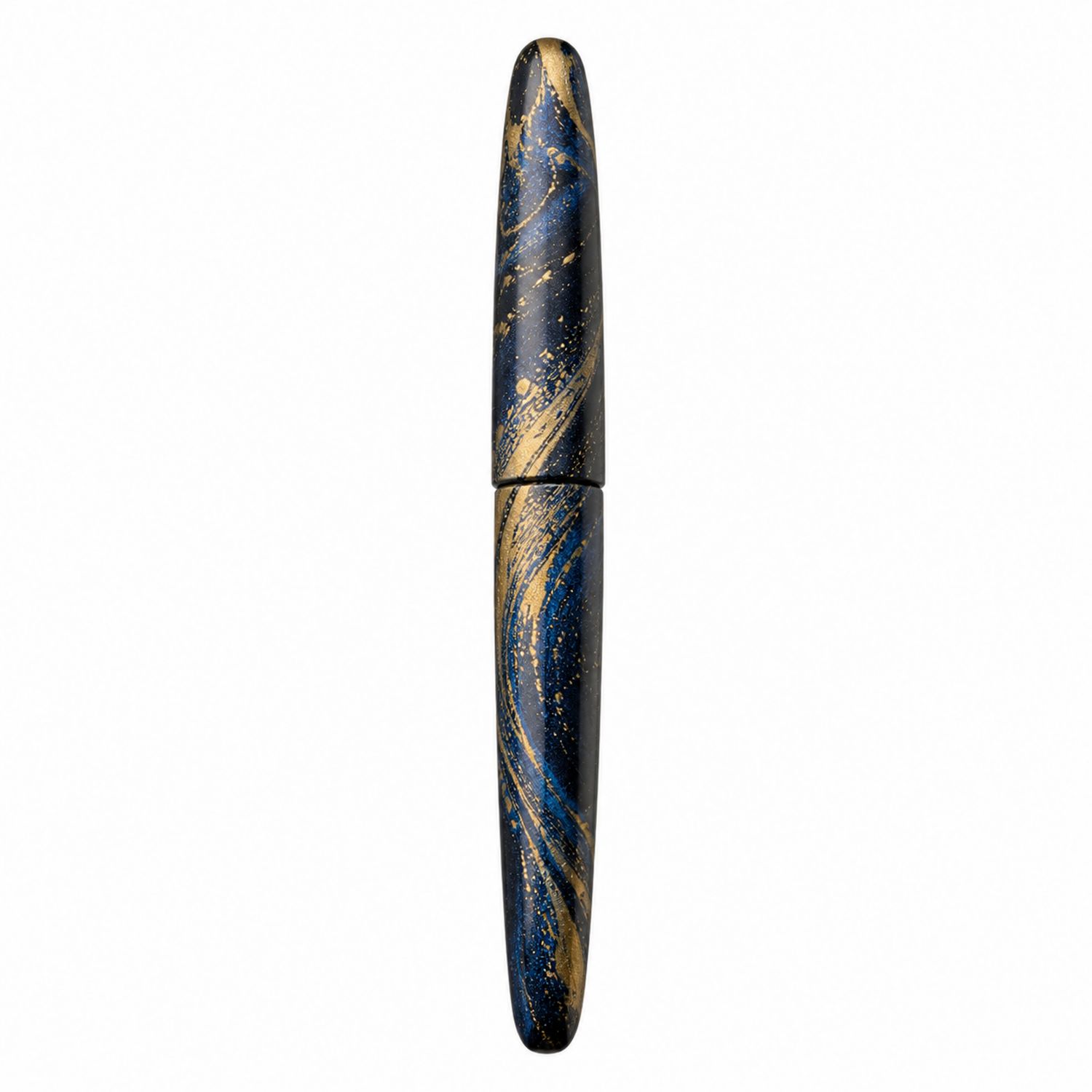 Stylo-plume élégant bleu et doré
