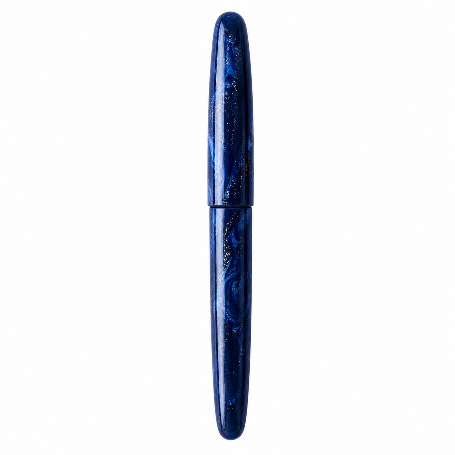 Stylo-plume bleu nuit marbré avec plume moyenne
