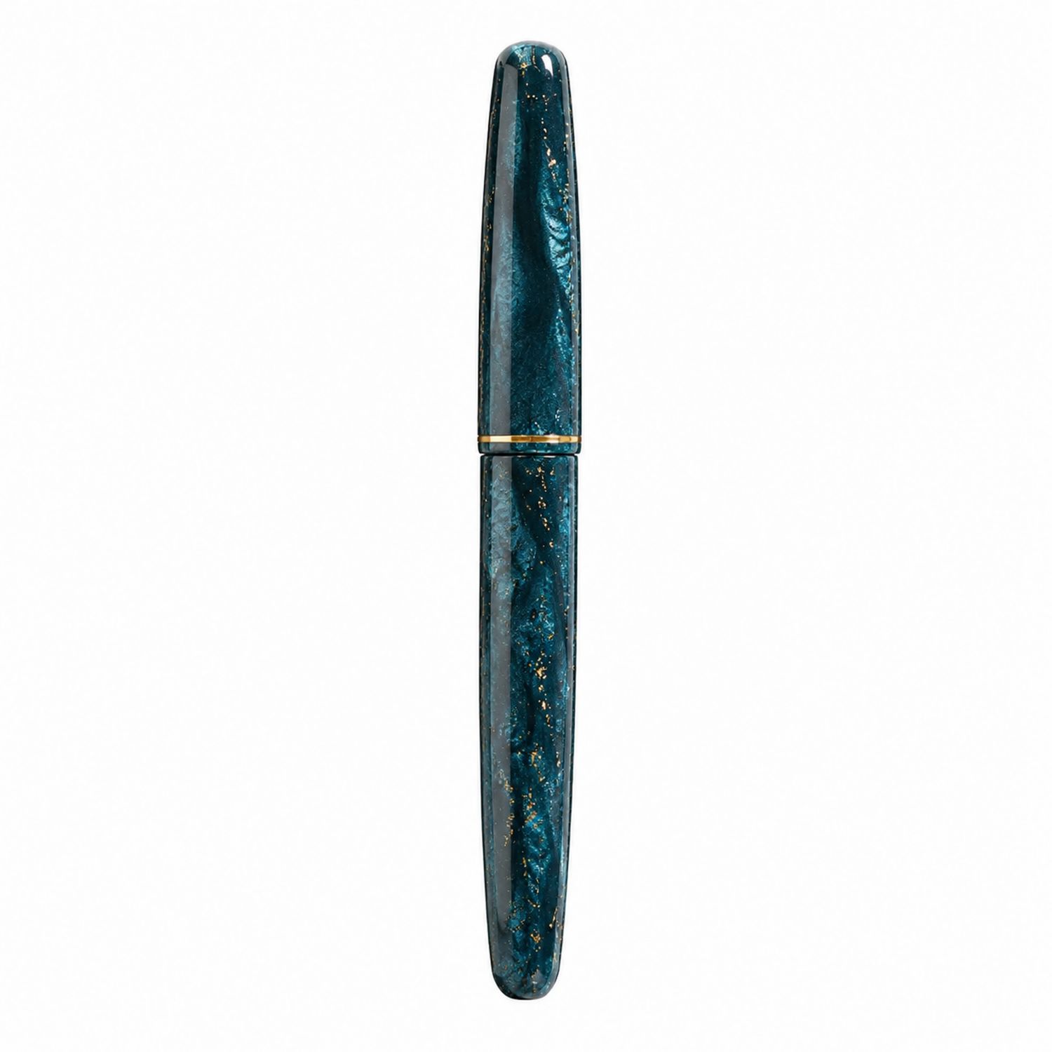 Stylo Plume Bleu Émeraude Marbré