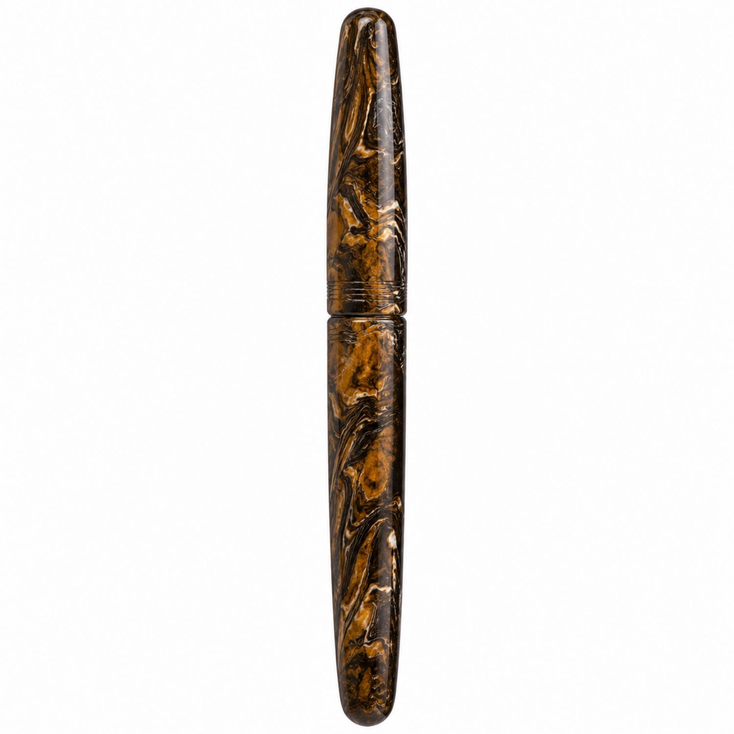 Stylo à Plume Marbré Marron Édition Élégante