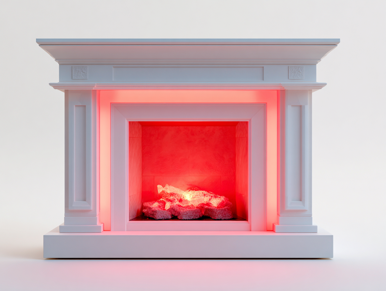 Kamin Holzwerkstoff 150x38x115 cm Weiß klassisches Dekordesign-Vavaaspace