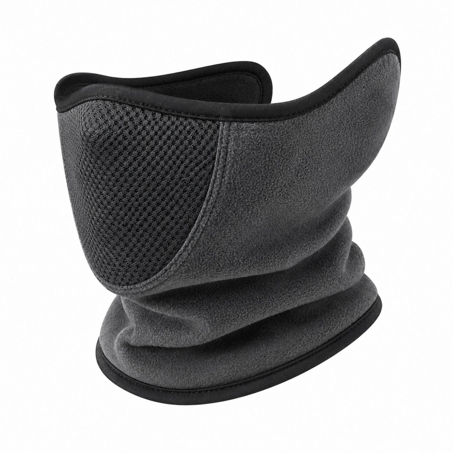 Calentador de Cuello Transpirable para Invierno en Gris Oscuro
