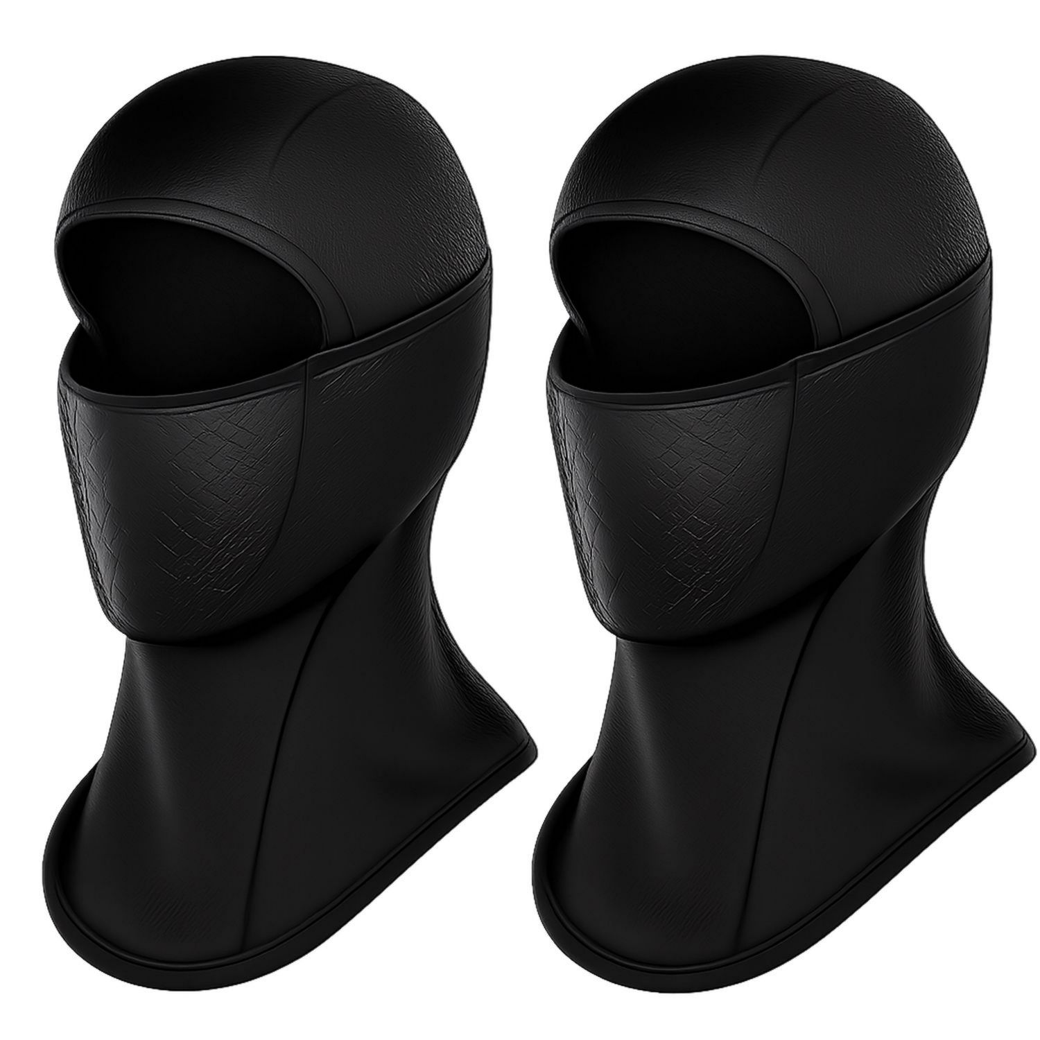 Pasamontañas ergonómico negro para actividades al aire libre