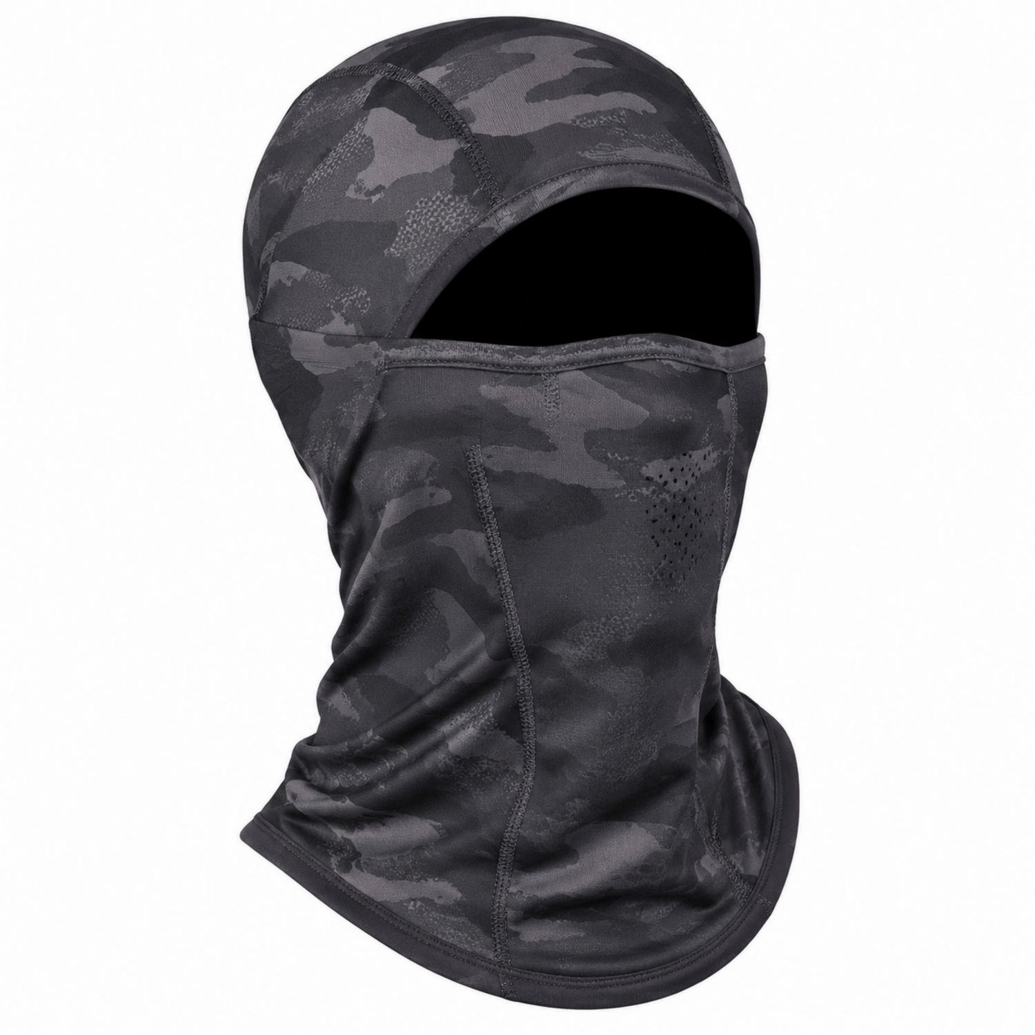 Pasamontañas Transpirable de Camuflaje Gris para Actividades al Aire Libre