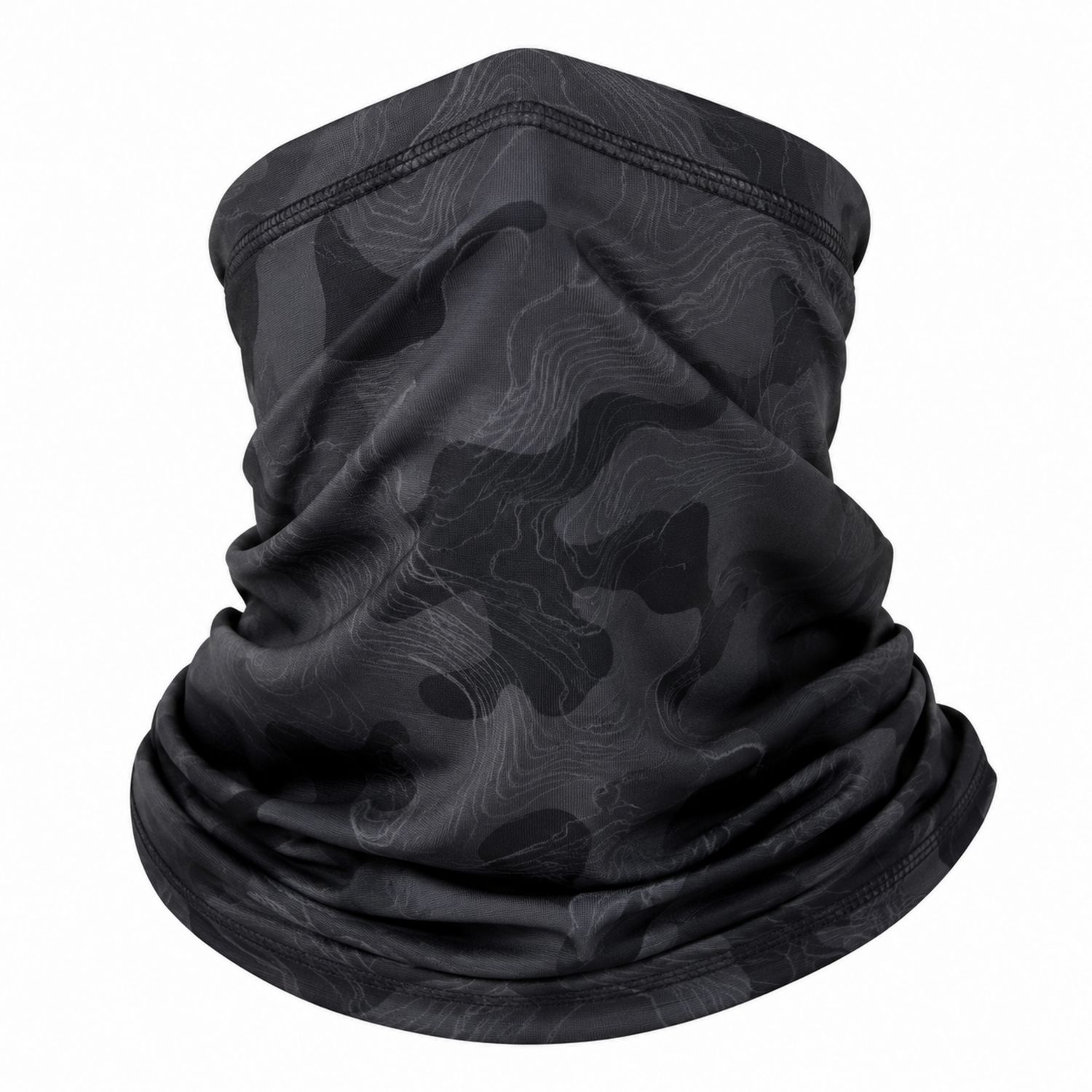 Braga de Cuello Multifuncional Camuflaje Negro Unisex